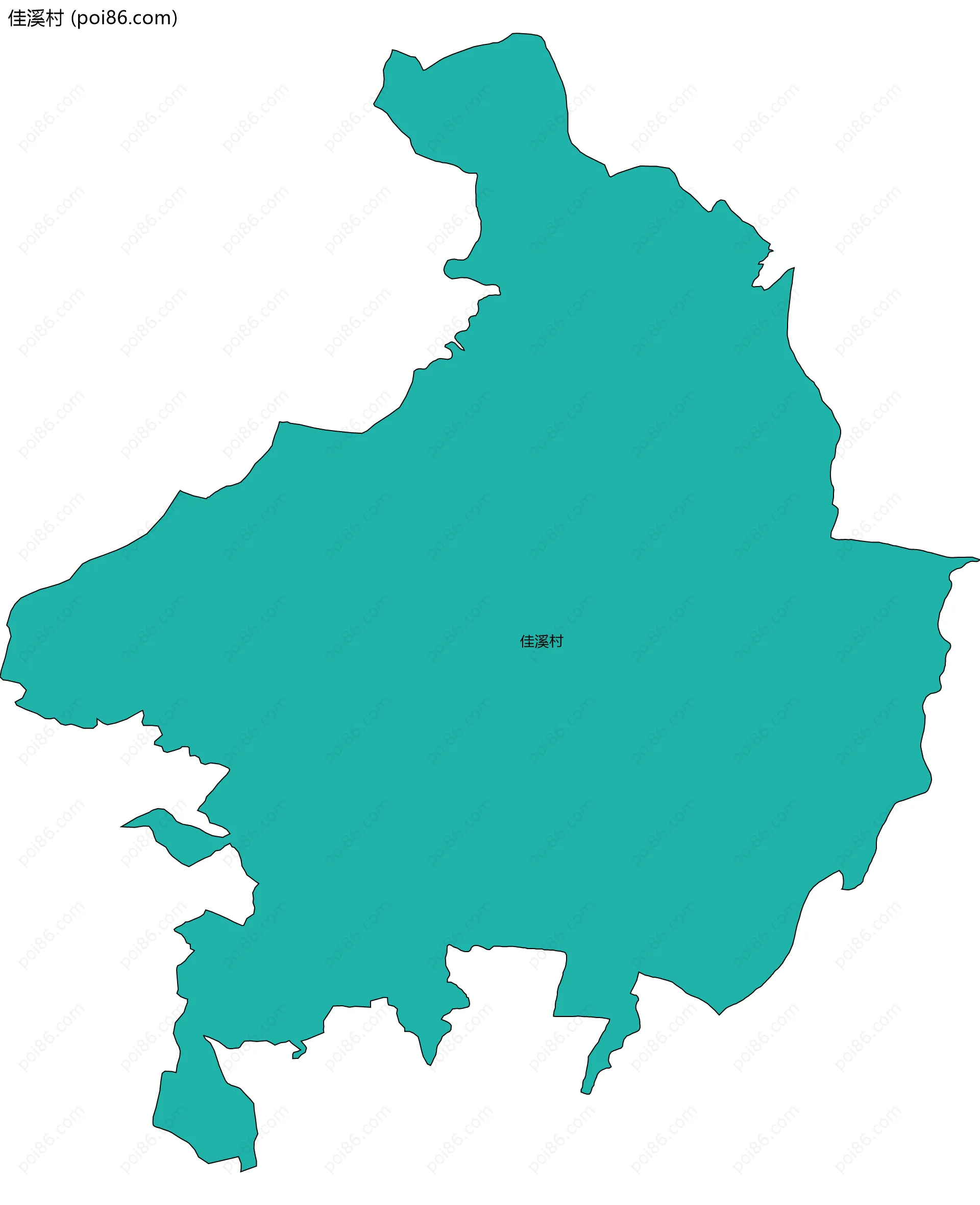 佳溪村边界地图
