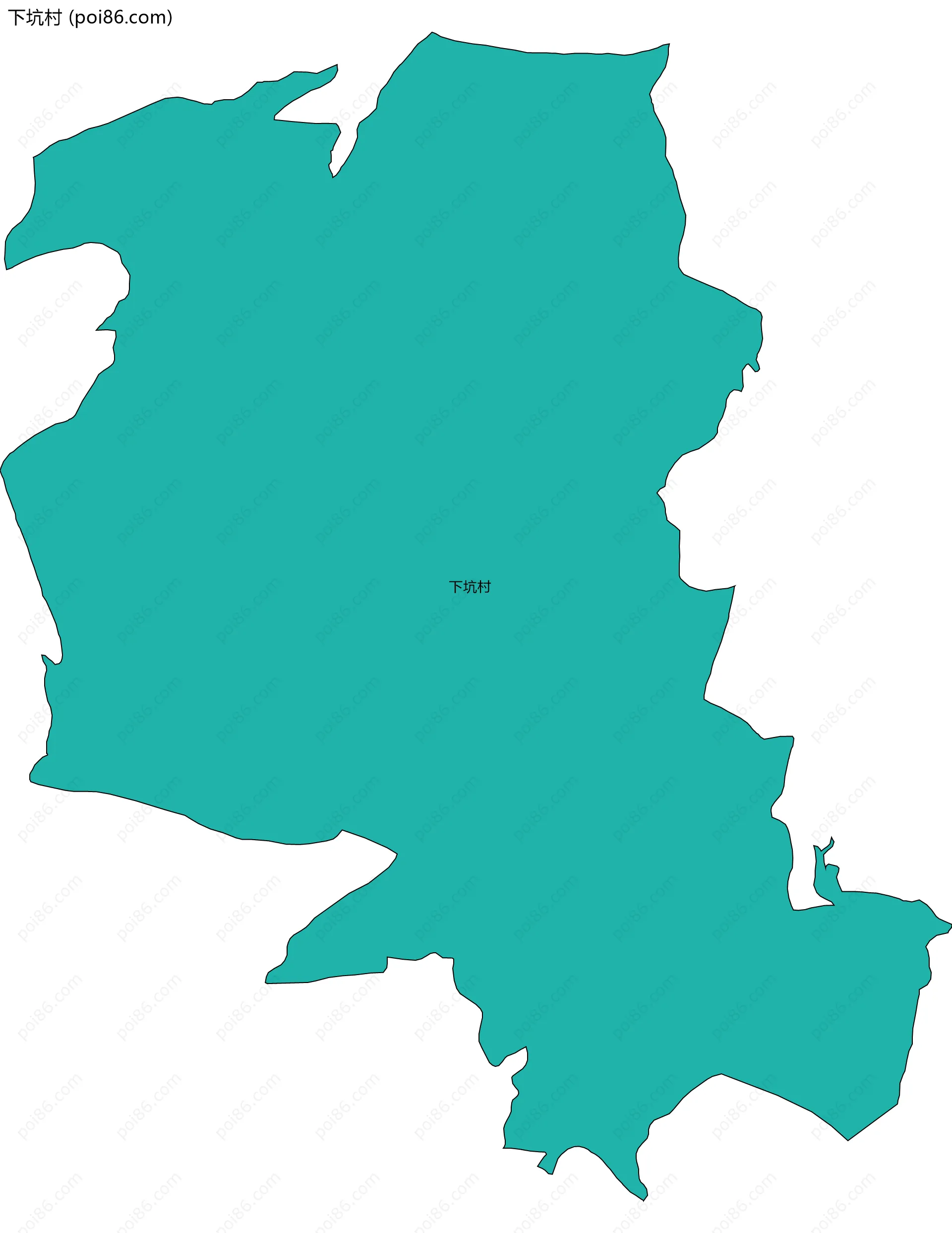 下坑村边界地图