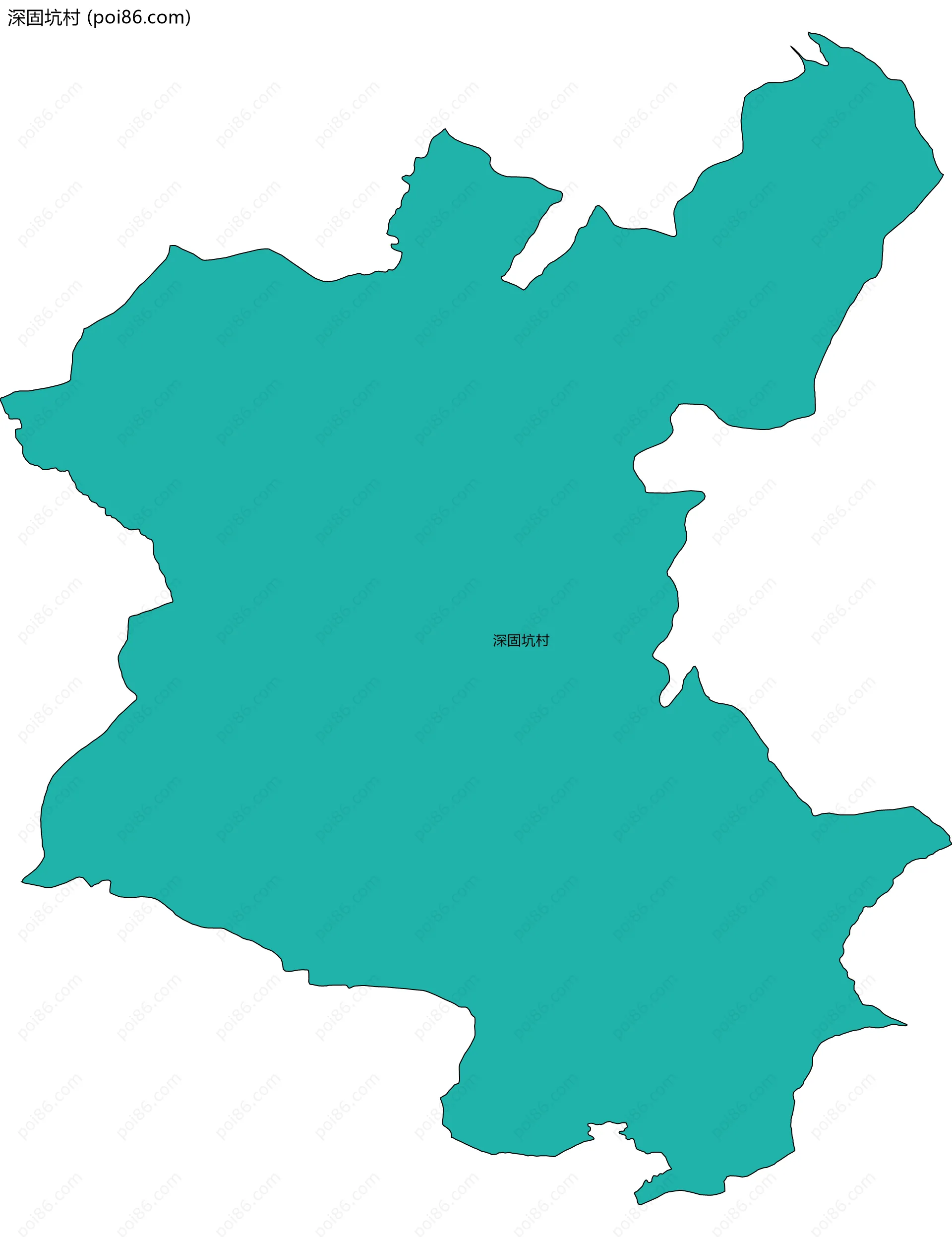 深固坑村边界地图