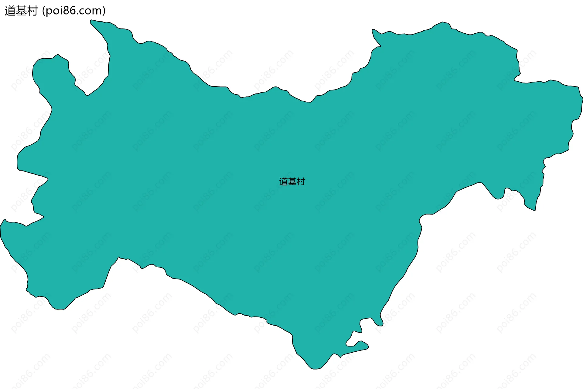 道基村边界地图