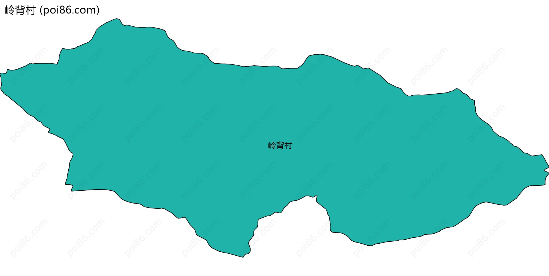 岭背村边界地图