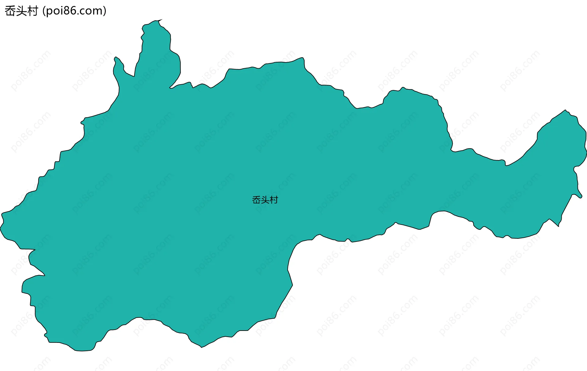 岙头村边界地图