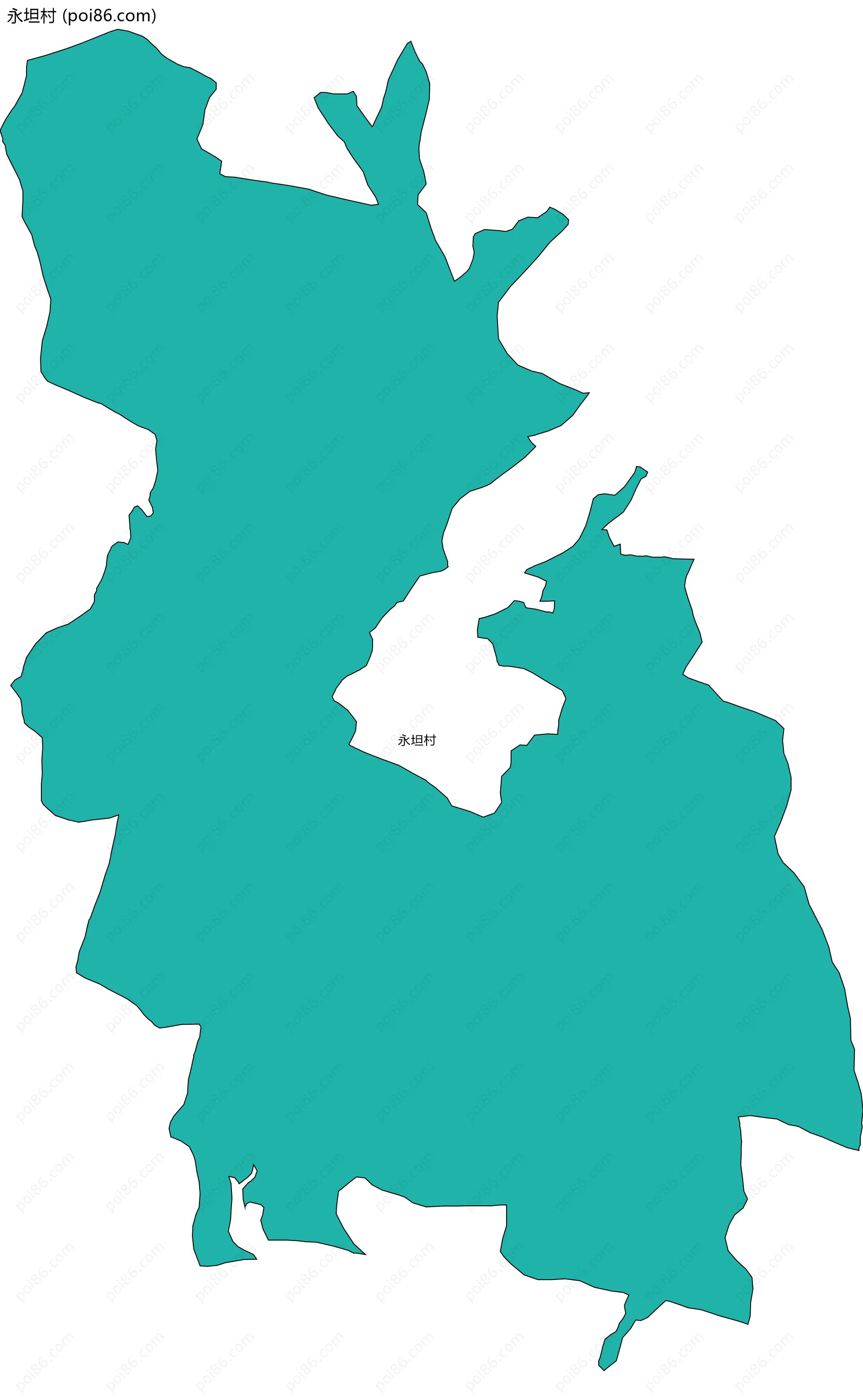 永坦村边界地图