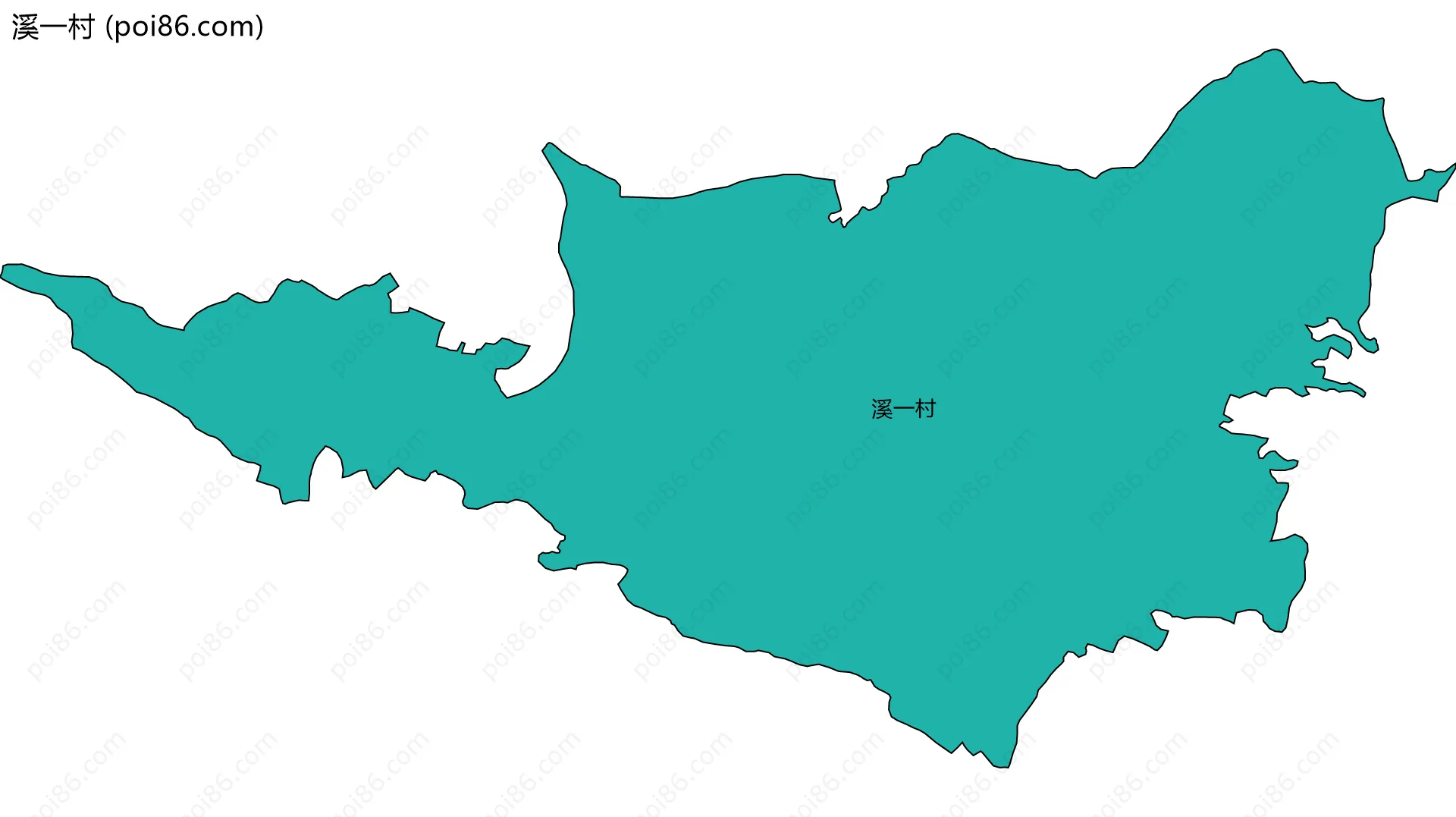 溪一村边界地图