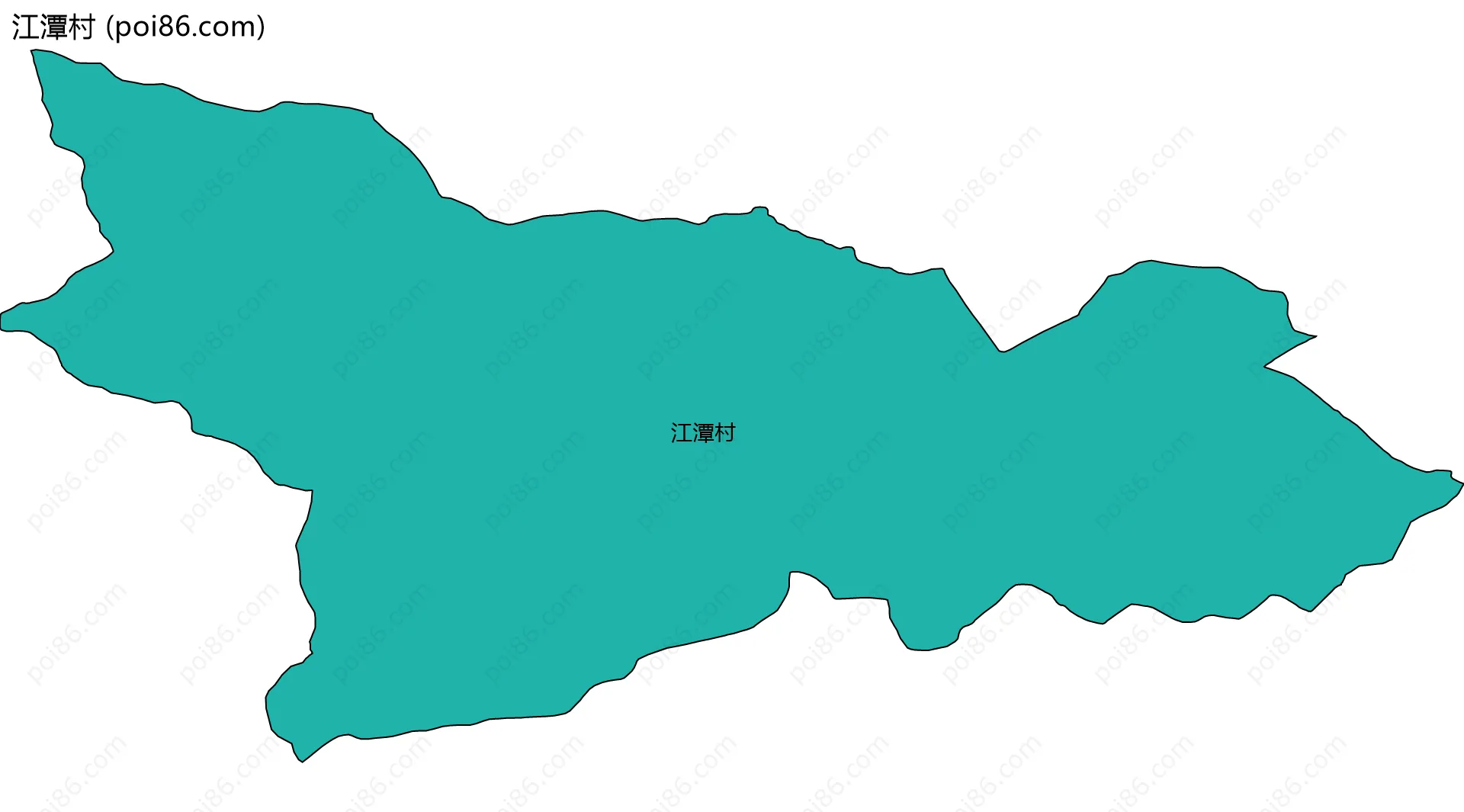 江潭村边界地图