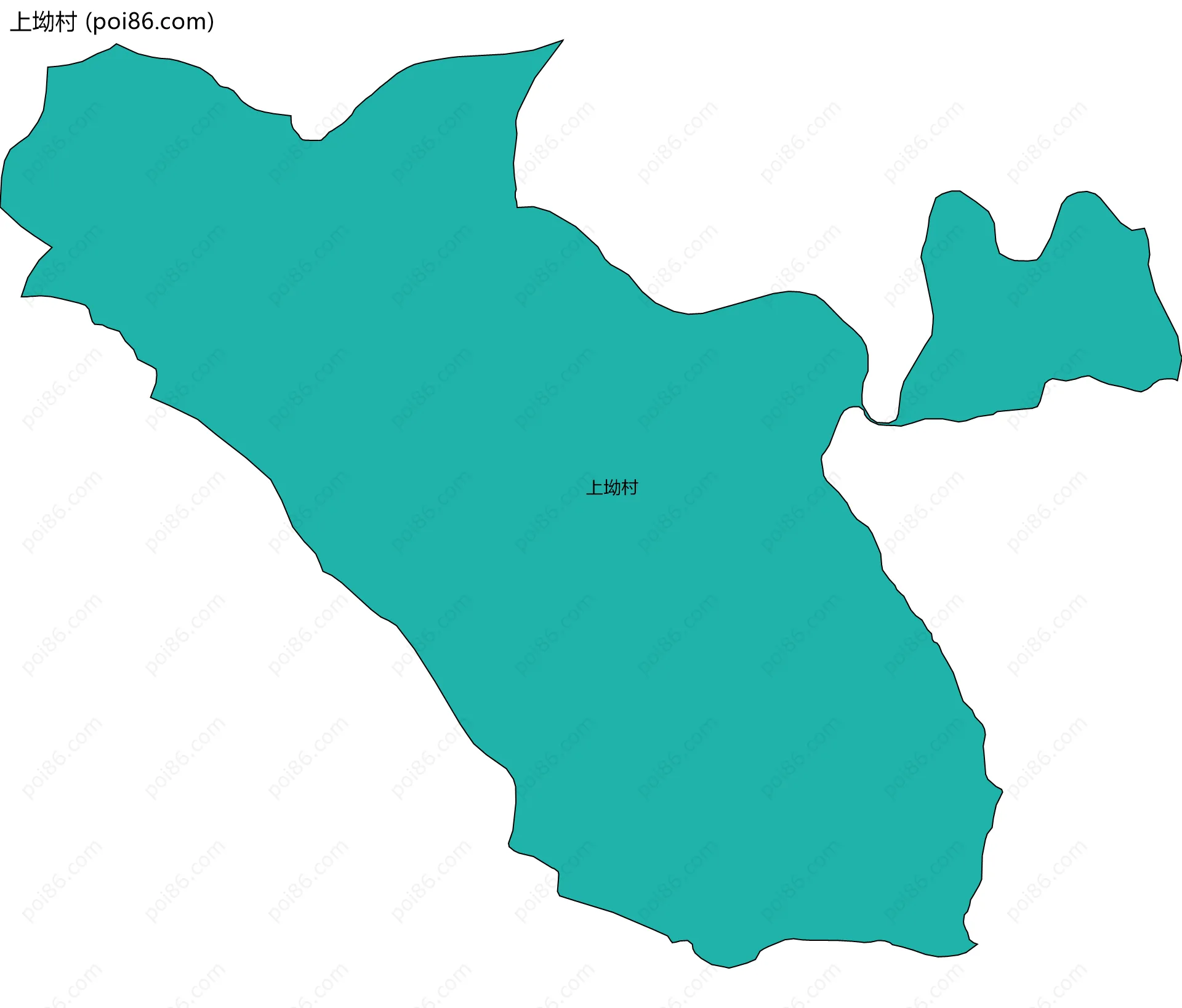 上坳村边界地图