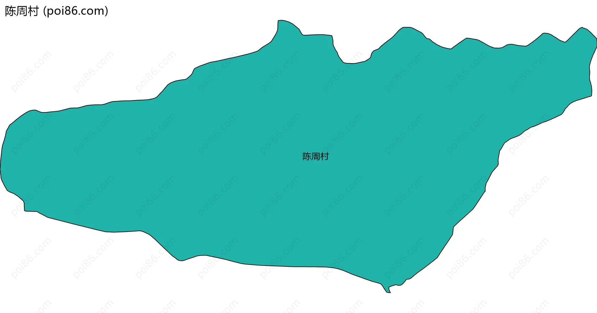 陈周村边界地图