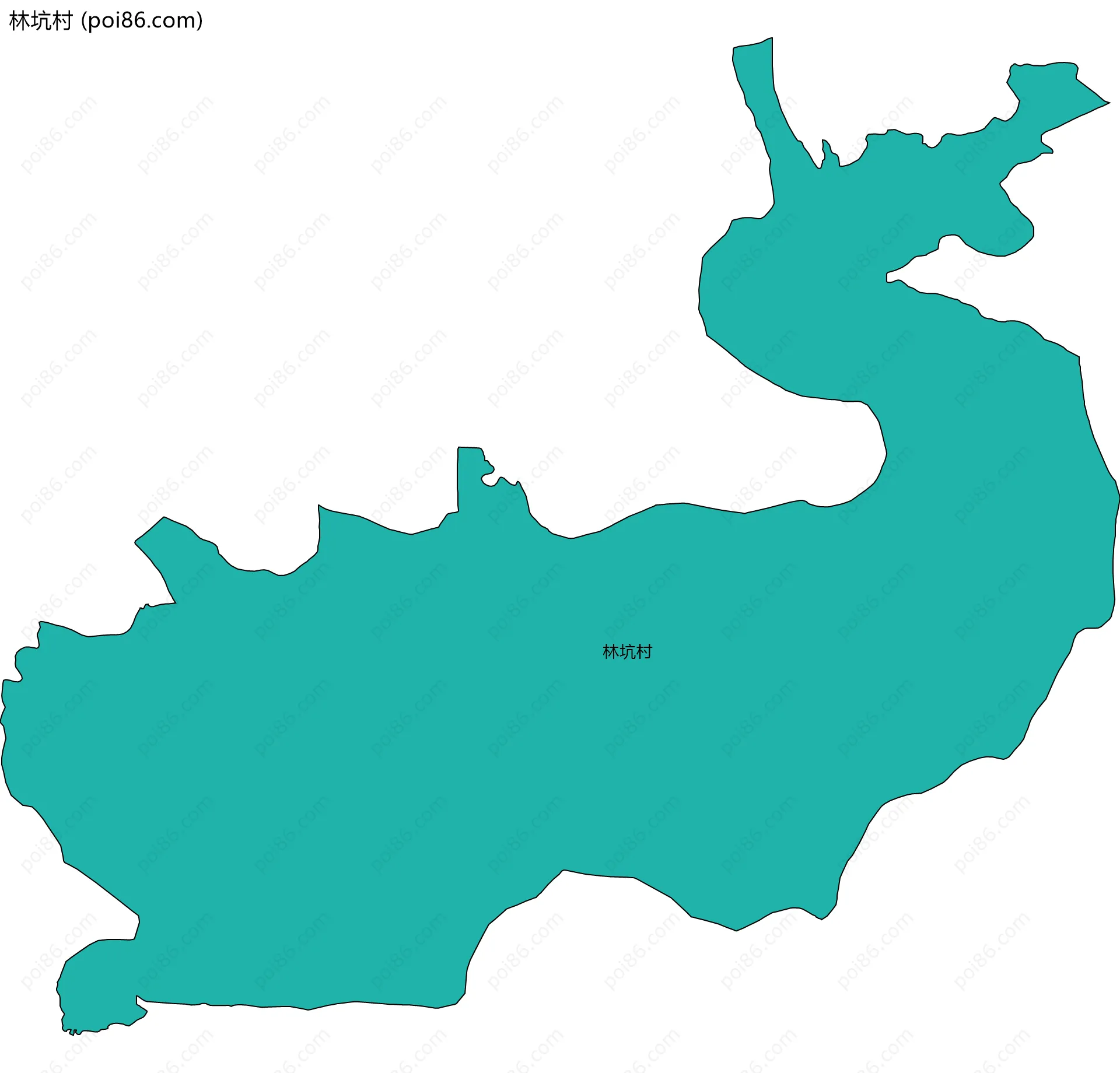 林坑村边界地图