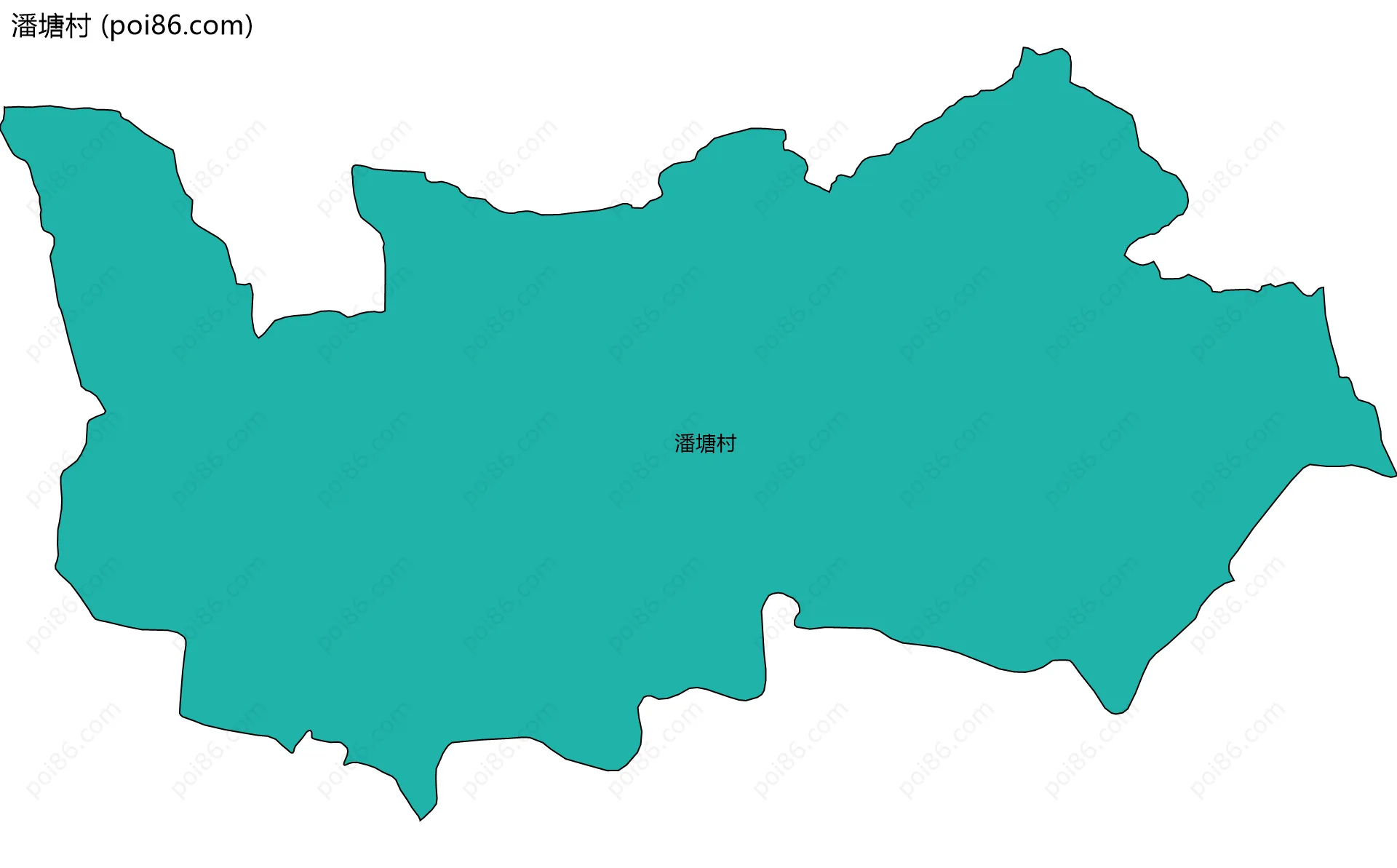 潘塘村边界地图