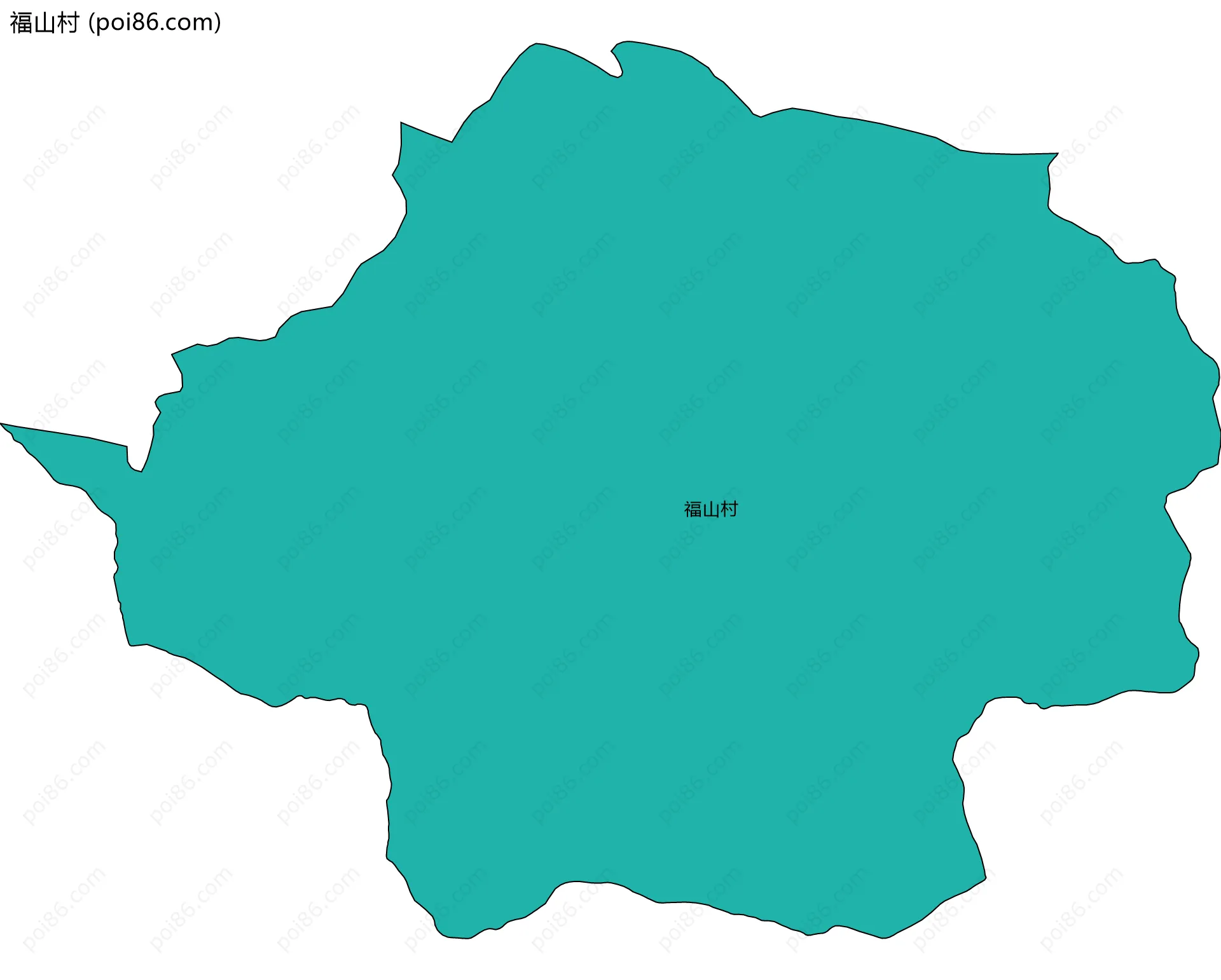 福山村边界地图