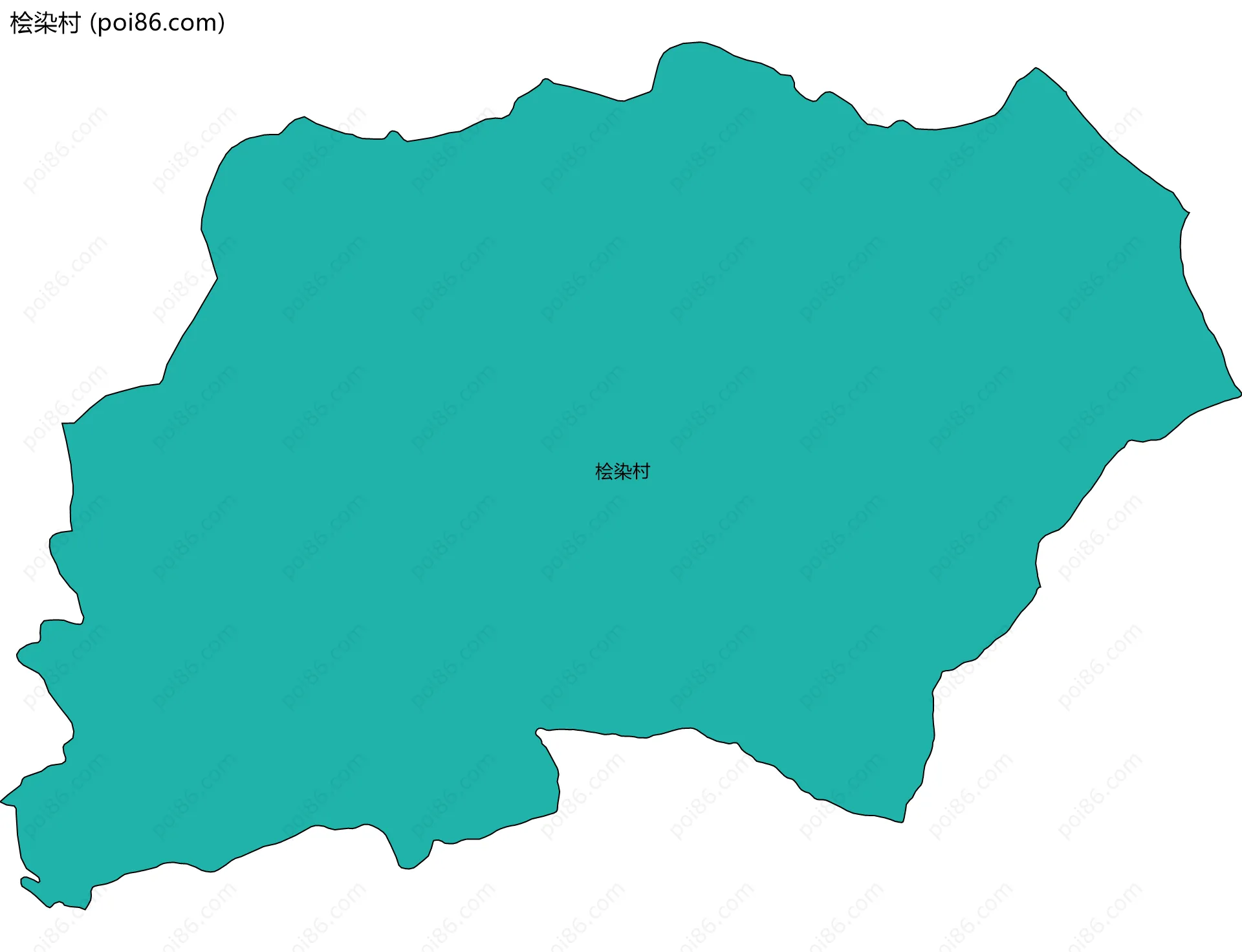 桧染村边界地图