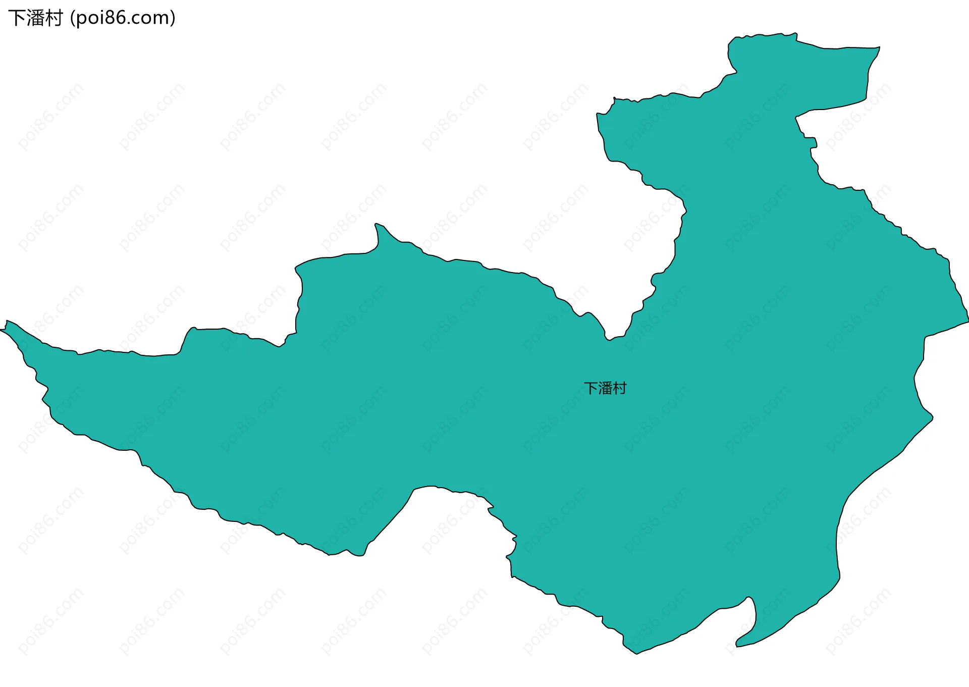 下潘村边界地图