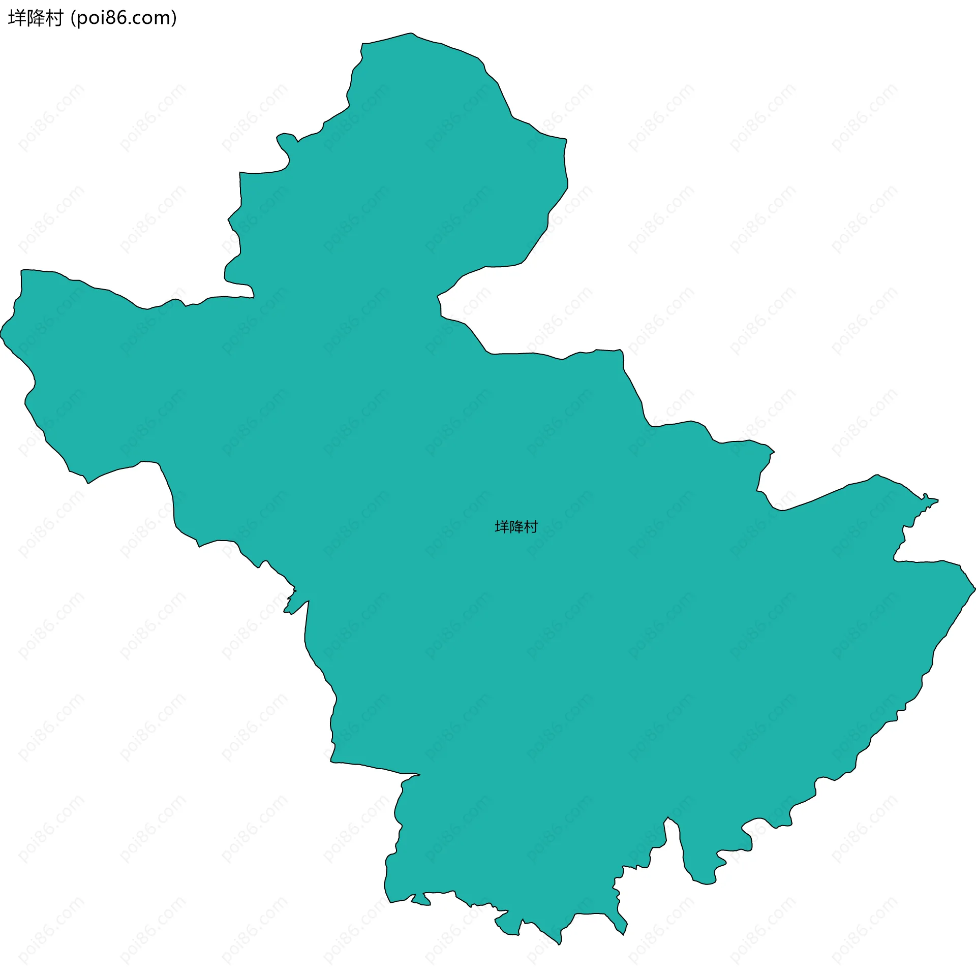 垟降村边界地图