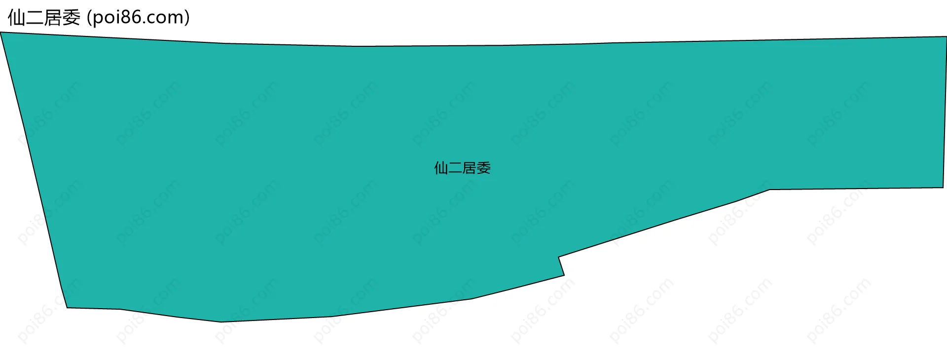 仙二居委边界地图