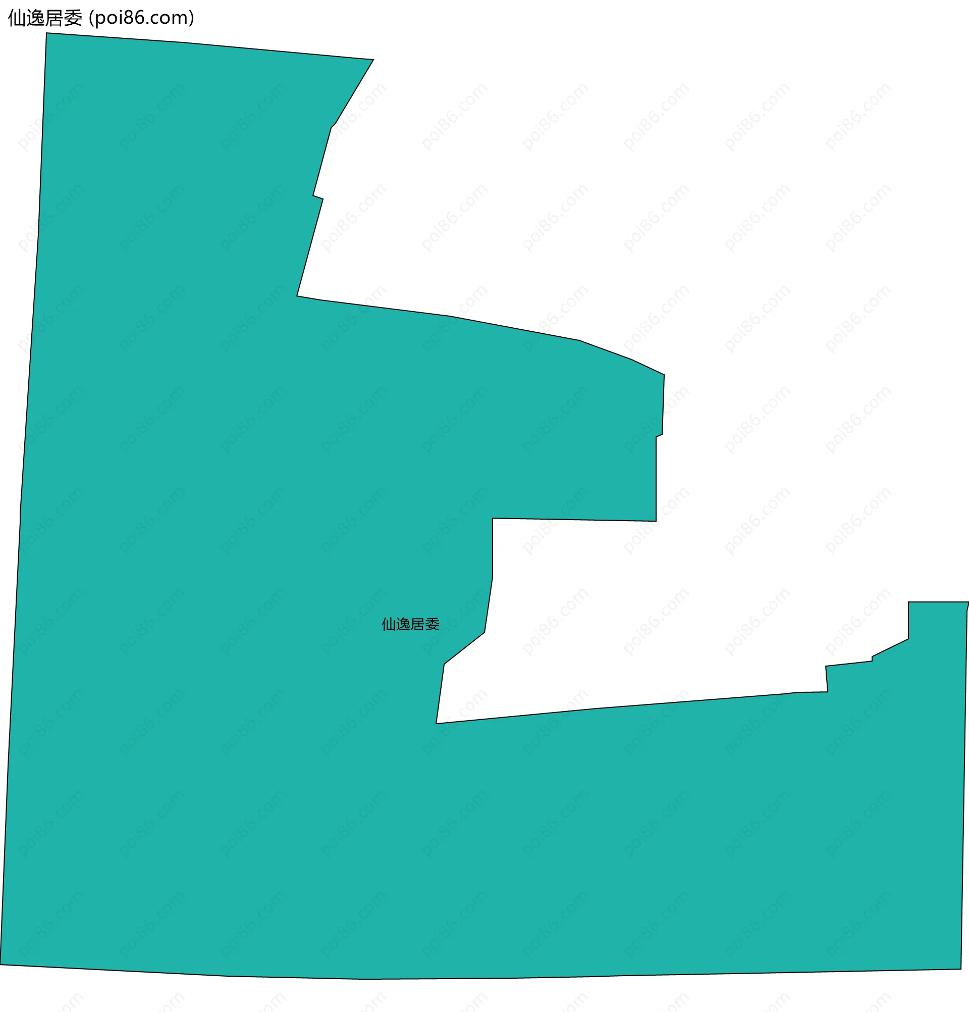 仙逸居委边界地图