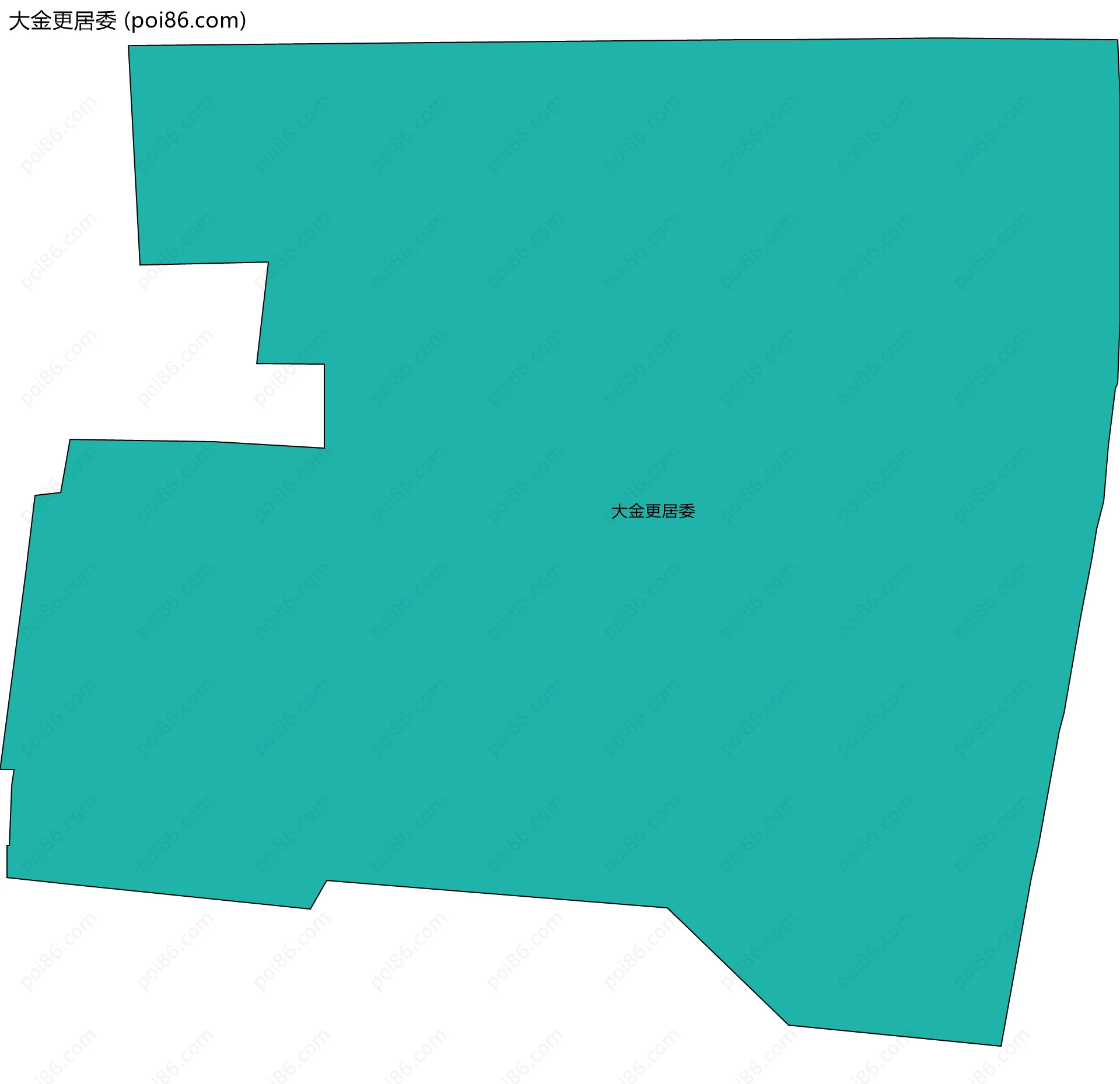 大金更居委边界地图