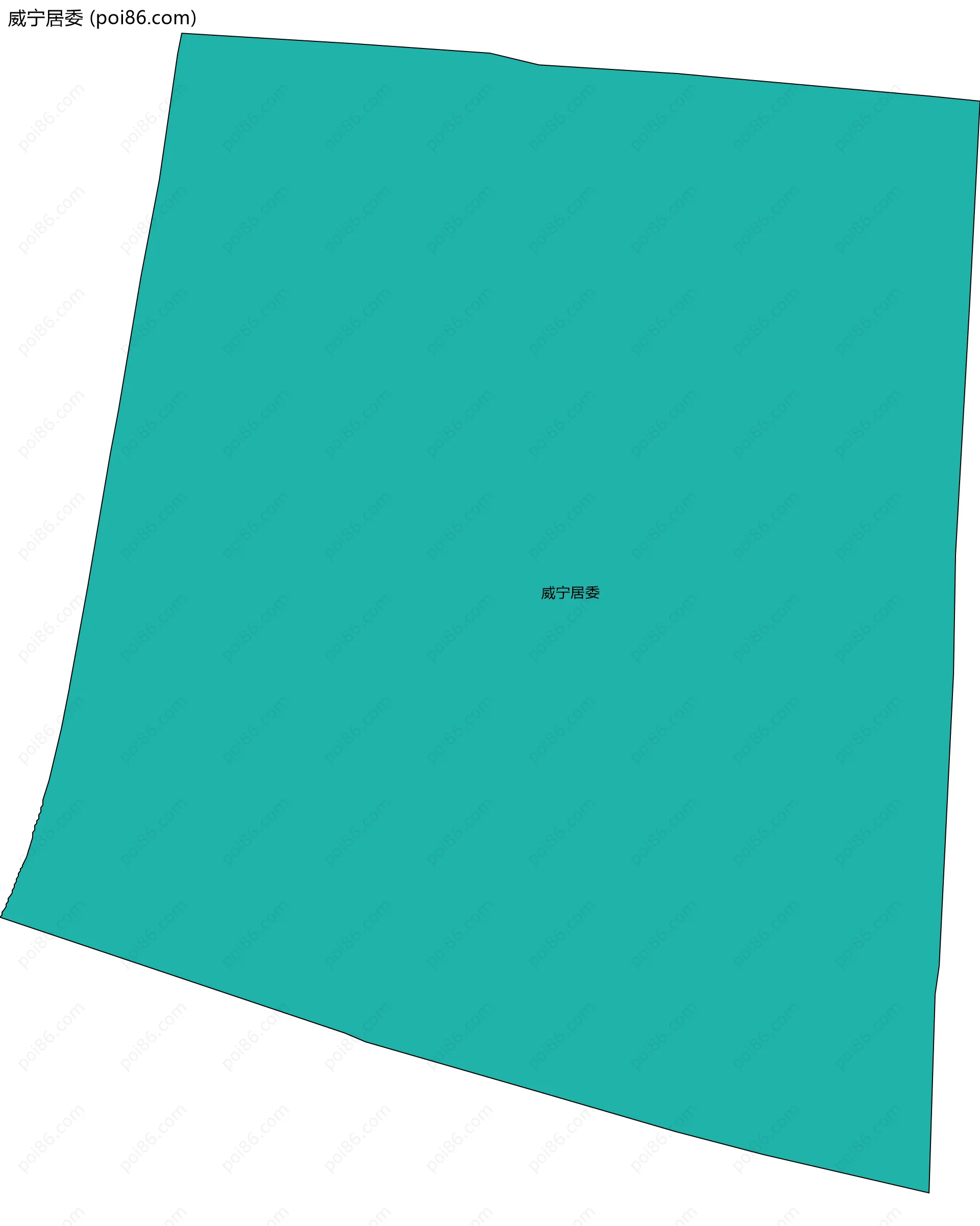 威宁居委边界地图