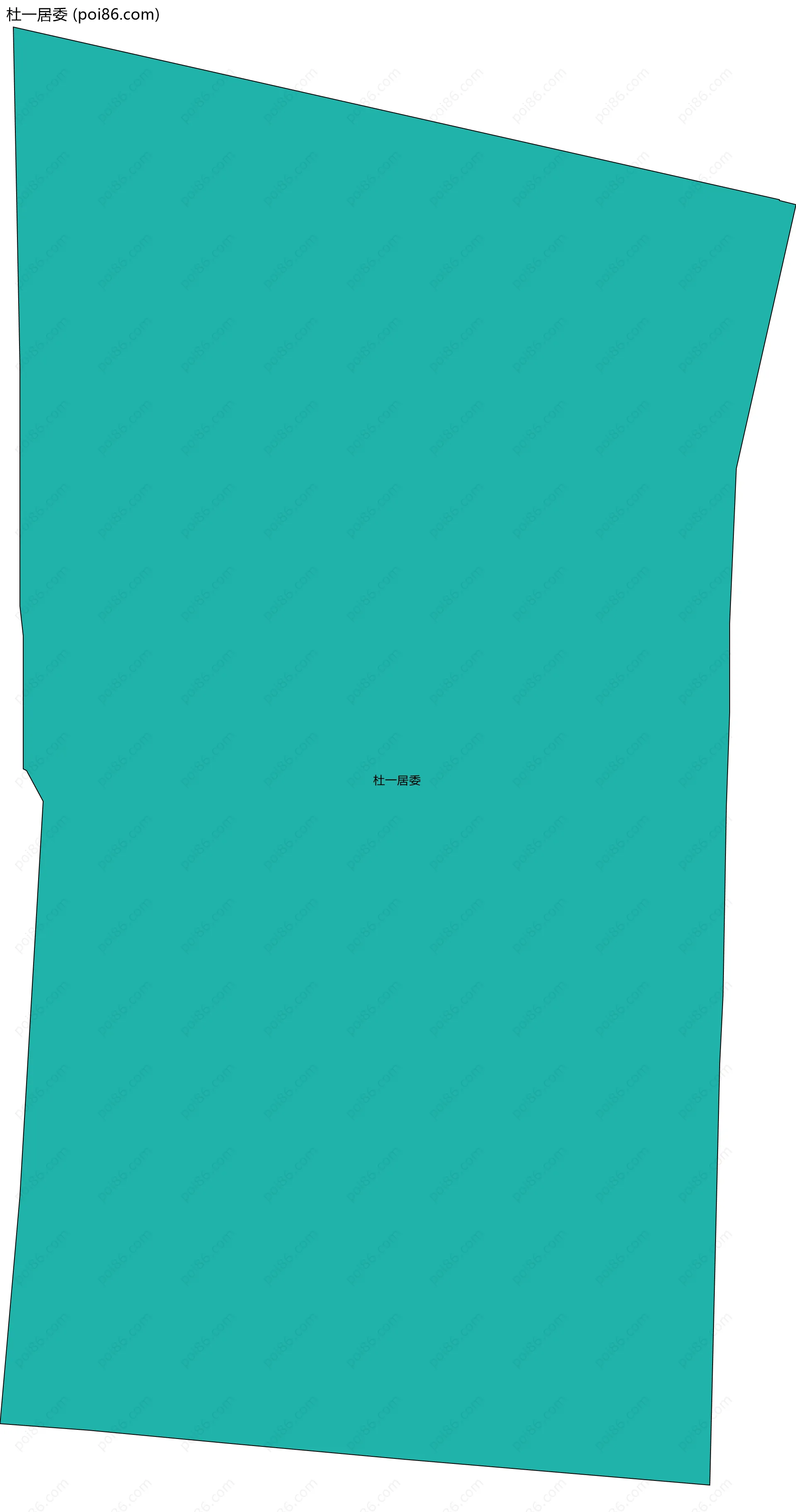 杜一居委边界地图