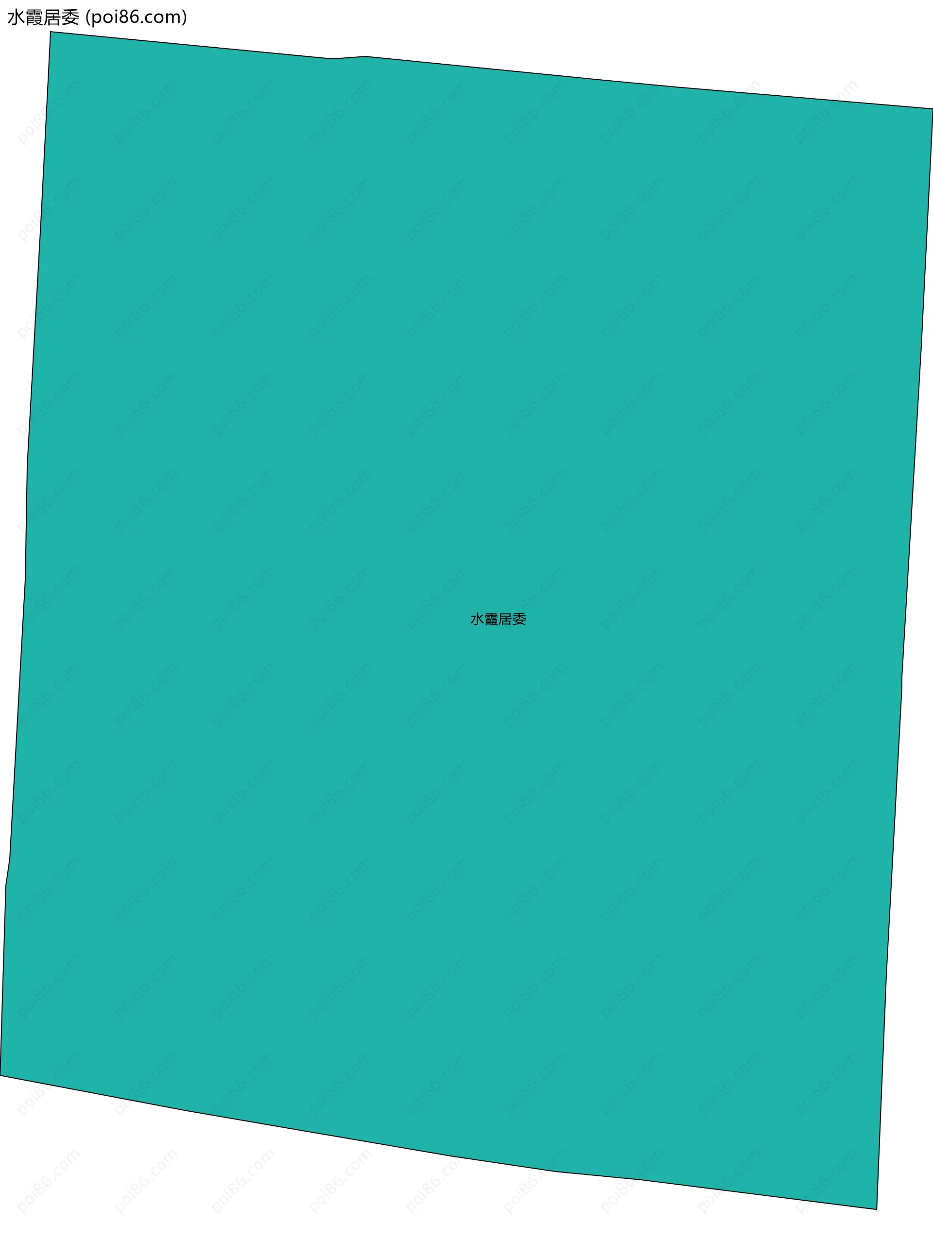 水霞居委边界地图