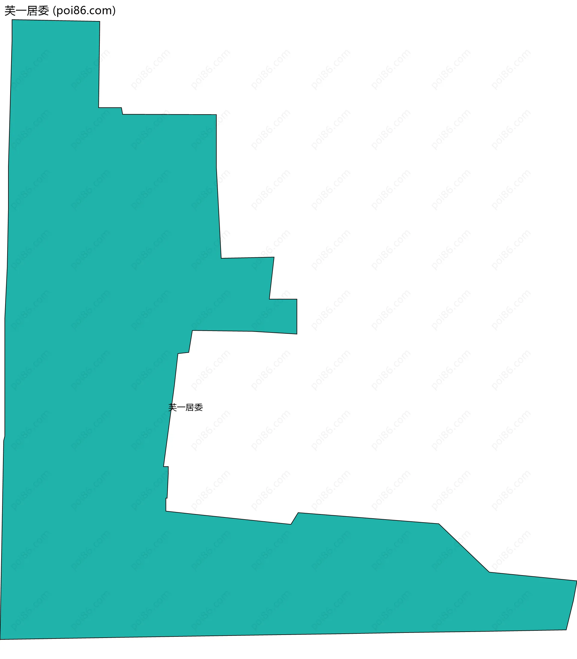 芙一居委边界地图