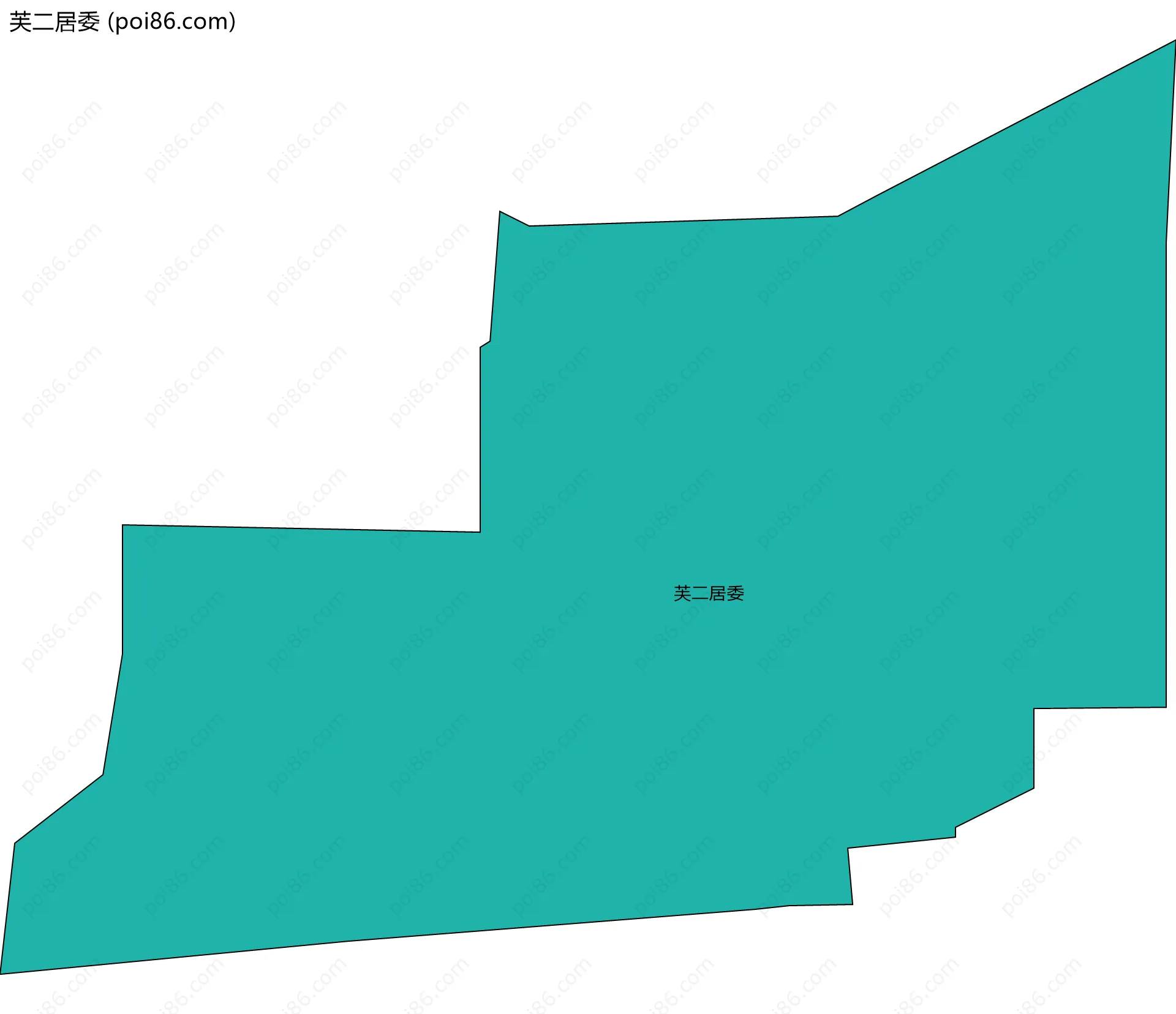 芙二居委边界地图