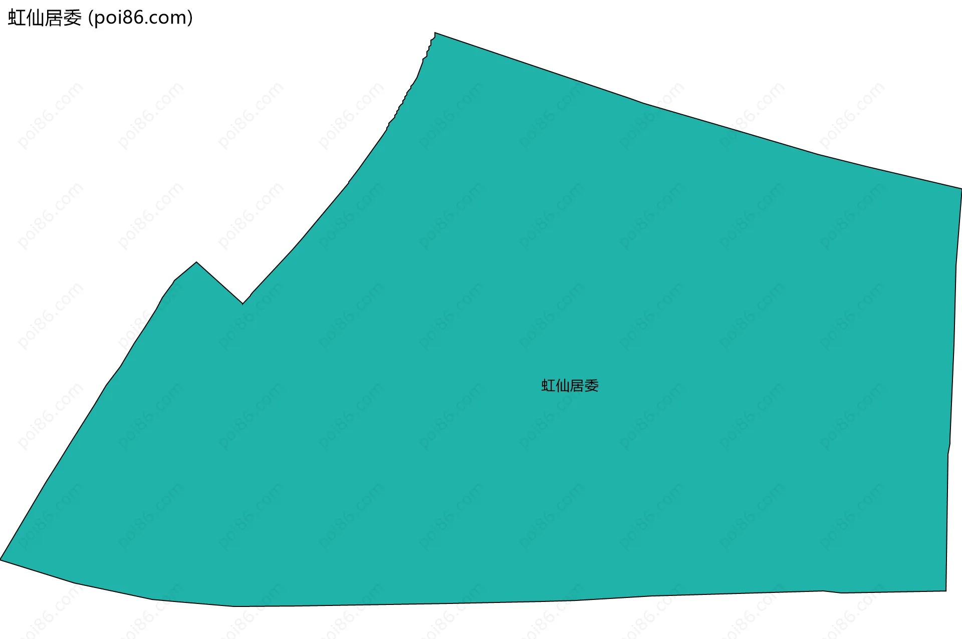 虹仙居委边界地图