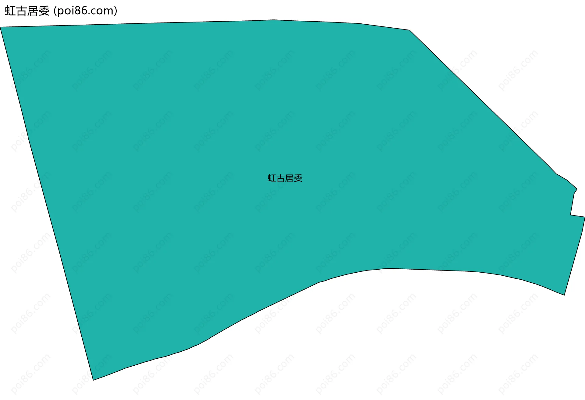 虹古居委边界地图