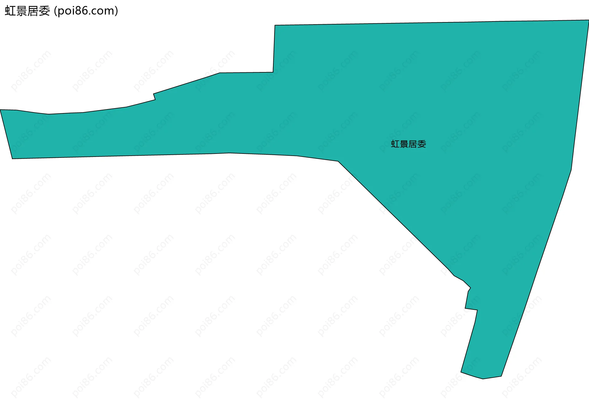 虹景居委边界地图