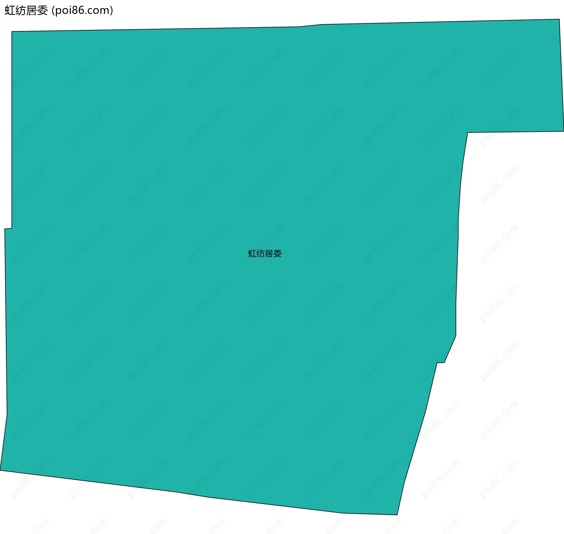 虹纺居委边界地图