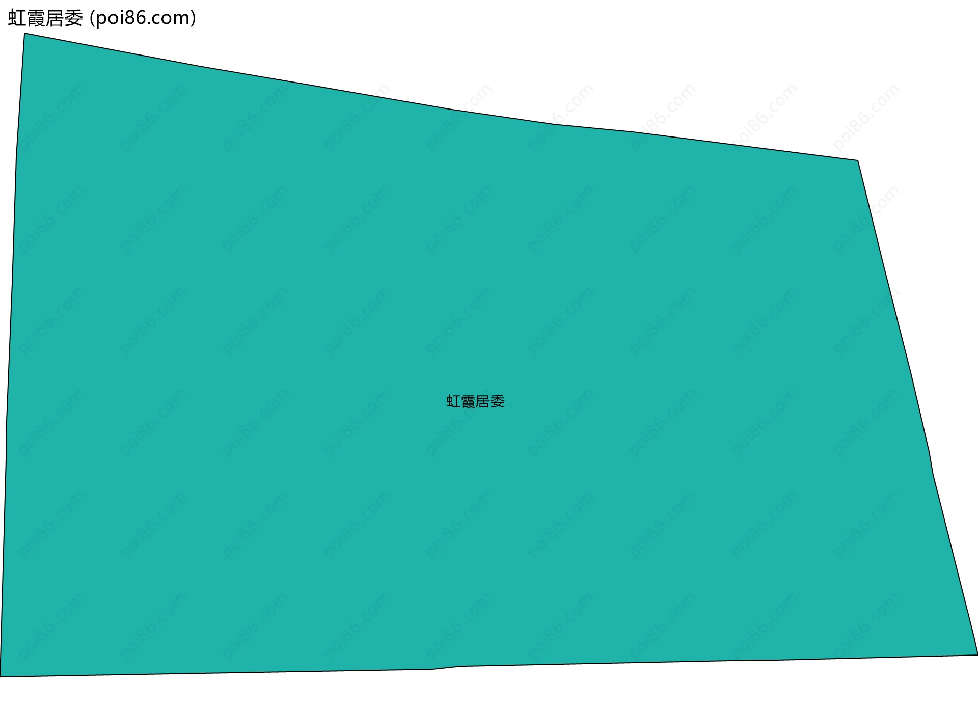 虹霞居委边界地图