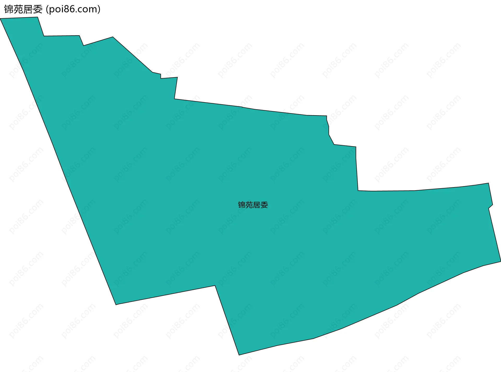 锦苑居委边界地图