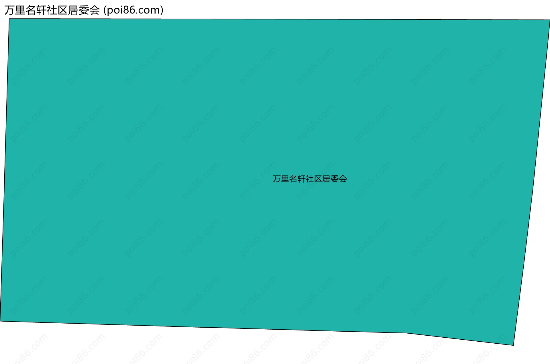 万里名轩社区居委会边界地图