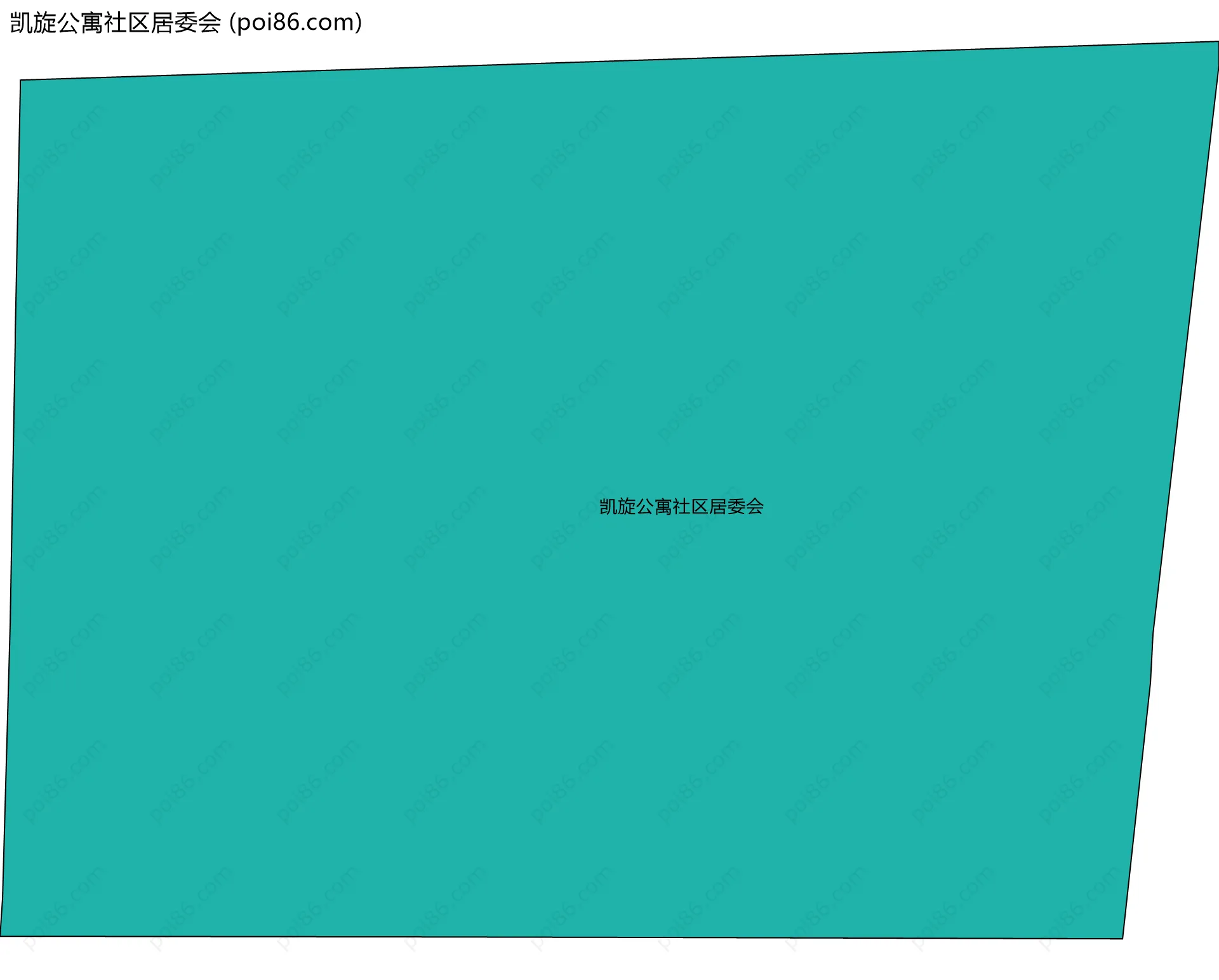 凯旋公寓社区居委会边界地图