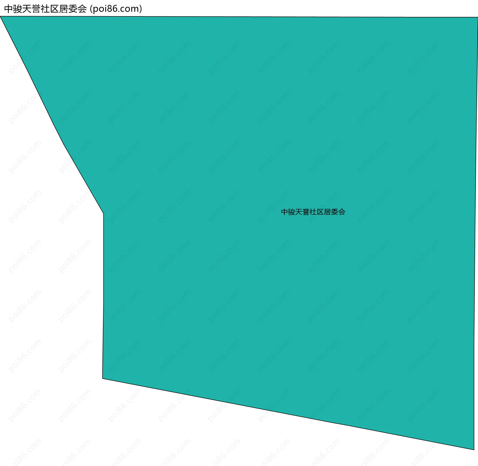 中骏天誉社区居委会边界地图