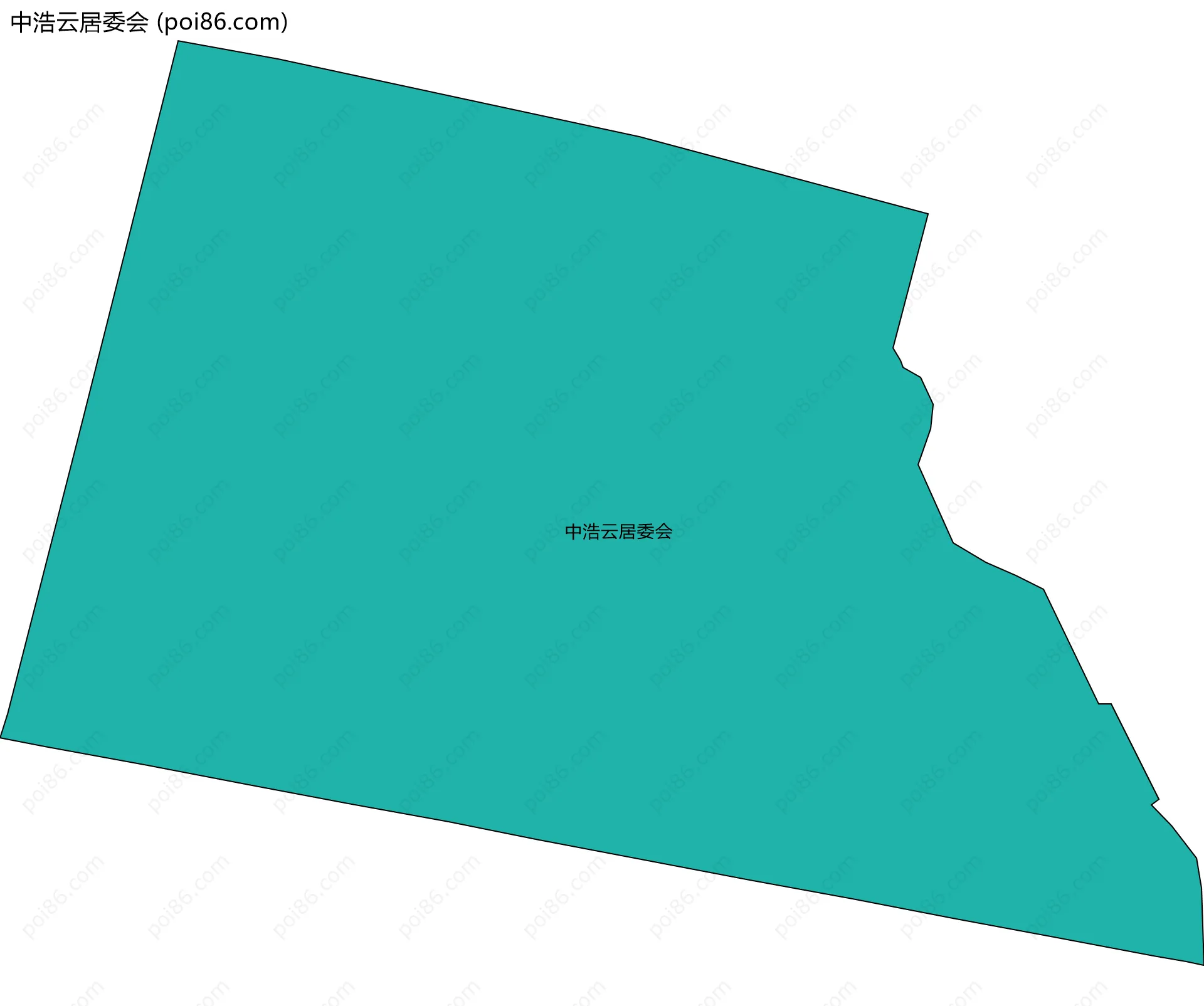 中浩云居委会边界地图