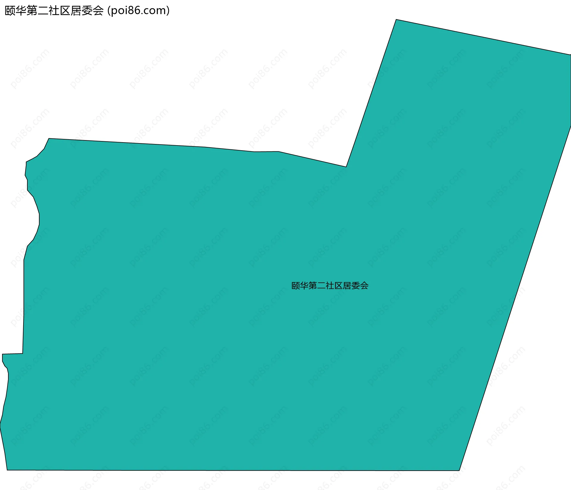 颐华第二社区居委会边界地图