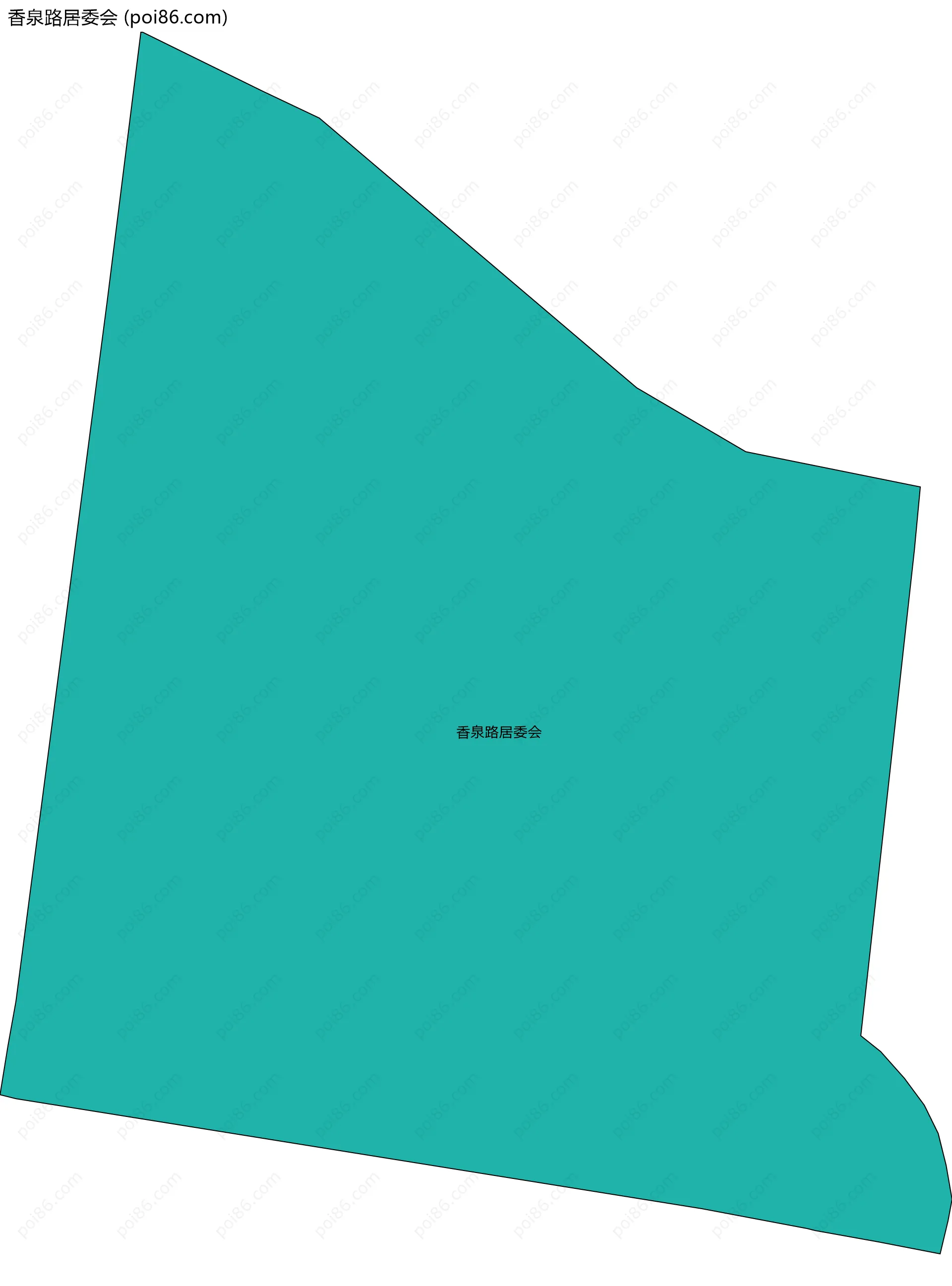 香泉路居委会边界地图