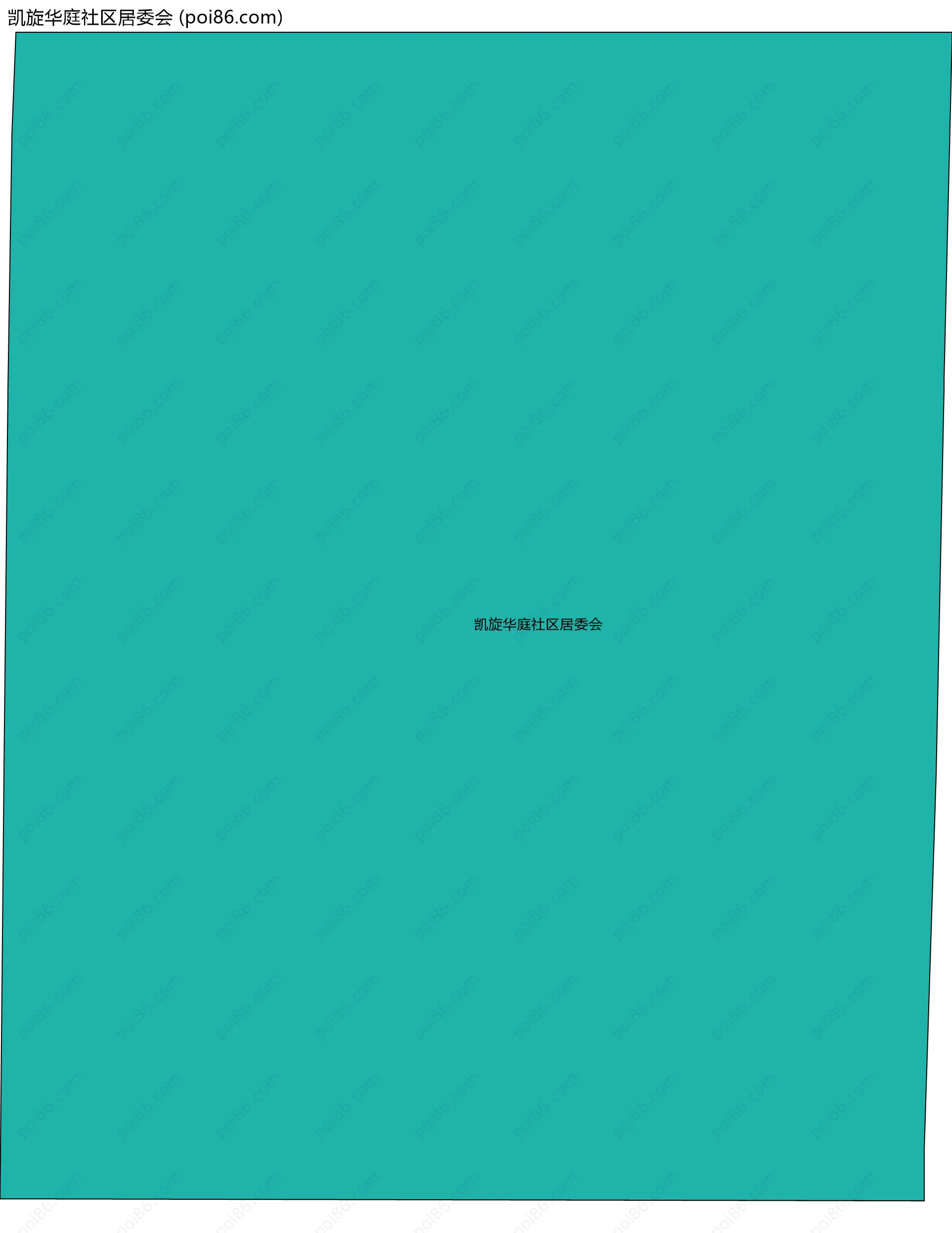 凯旋华庭社区居委会边界地图