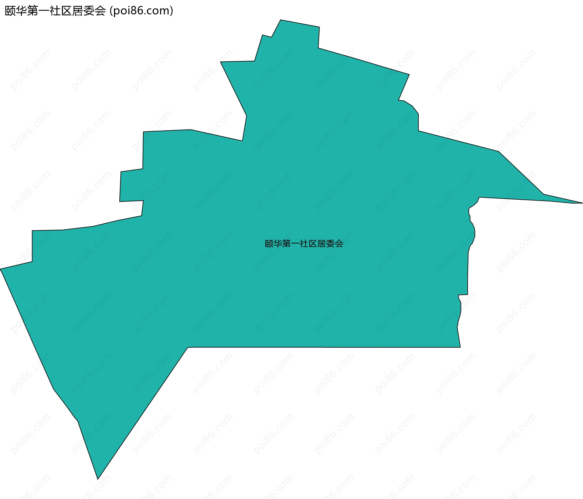 颐华第一社区居委会边界地图