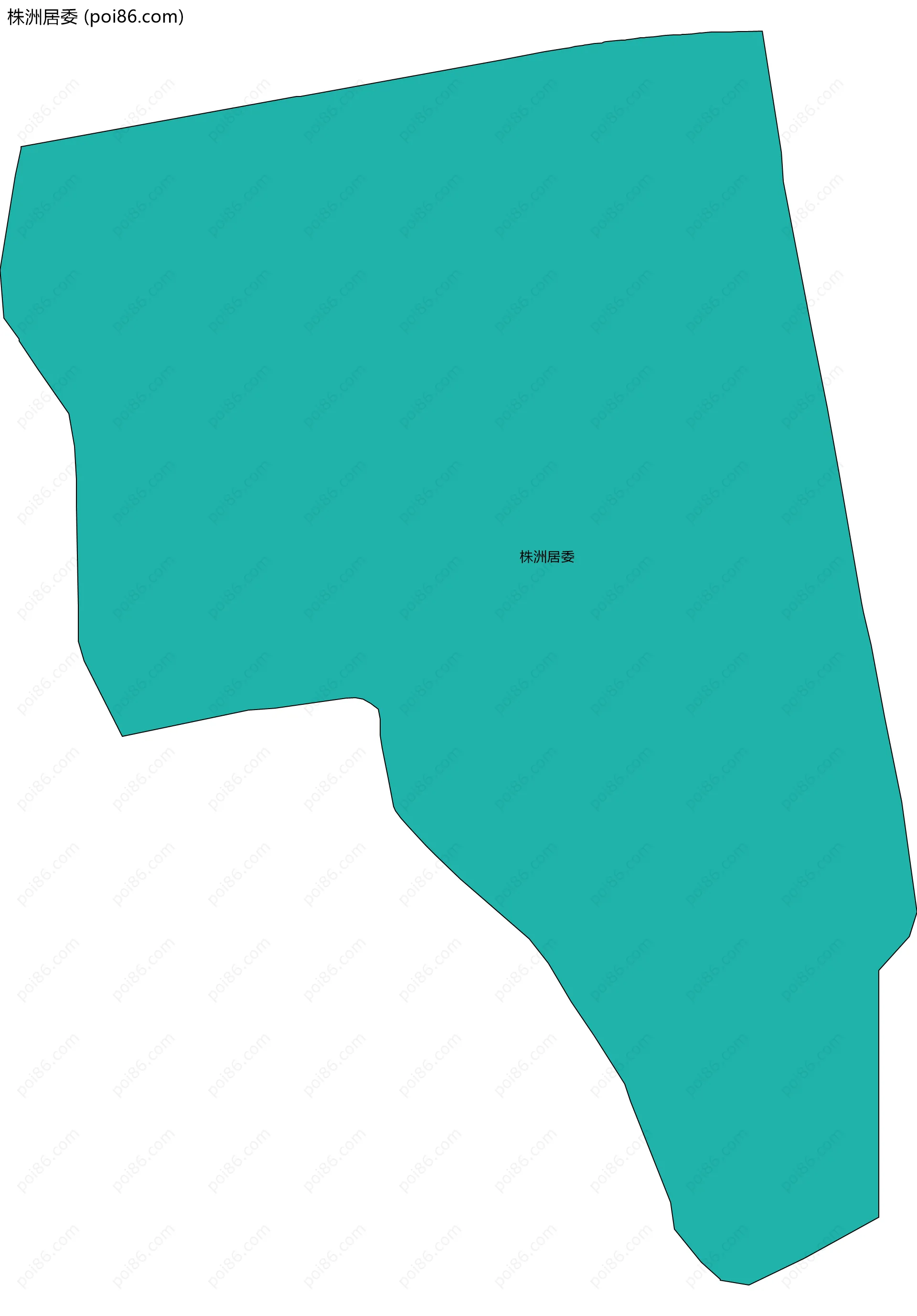 株洲居委边界地图