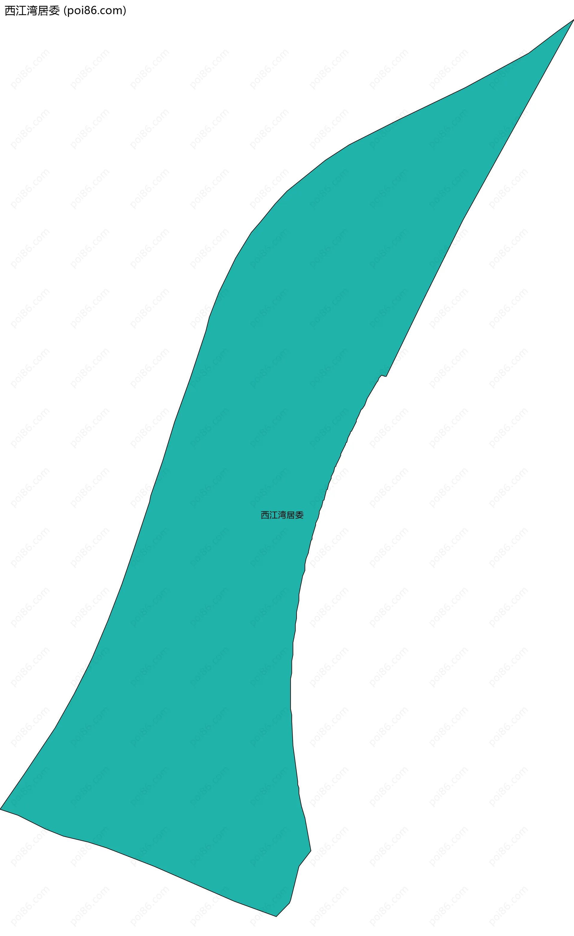 西江湾居委边界地图