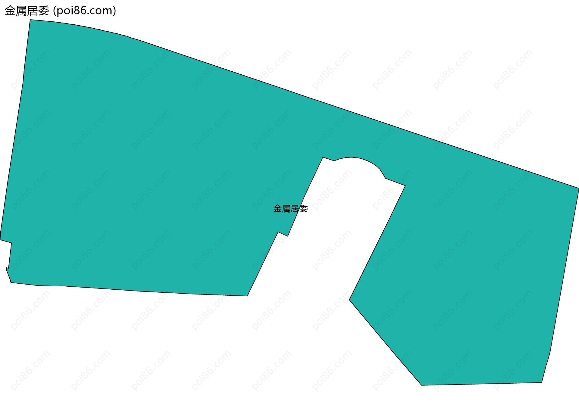 金属居委边界地图