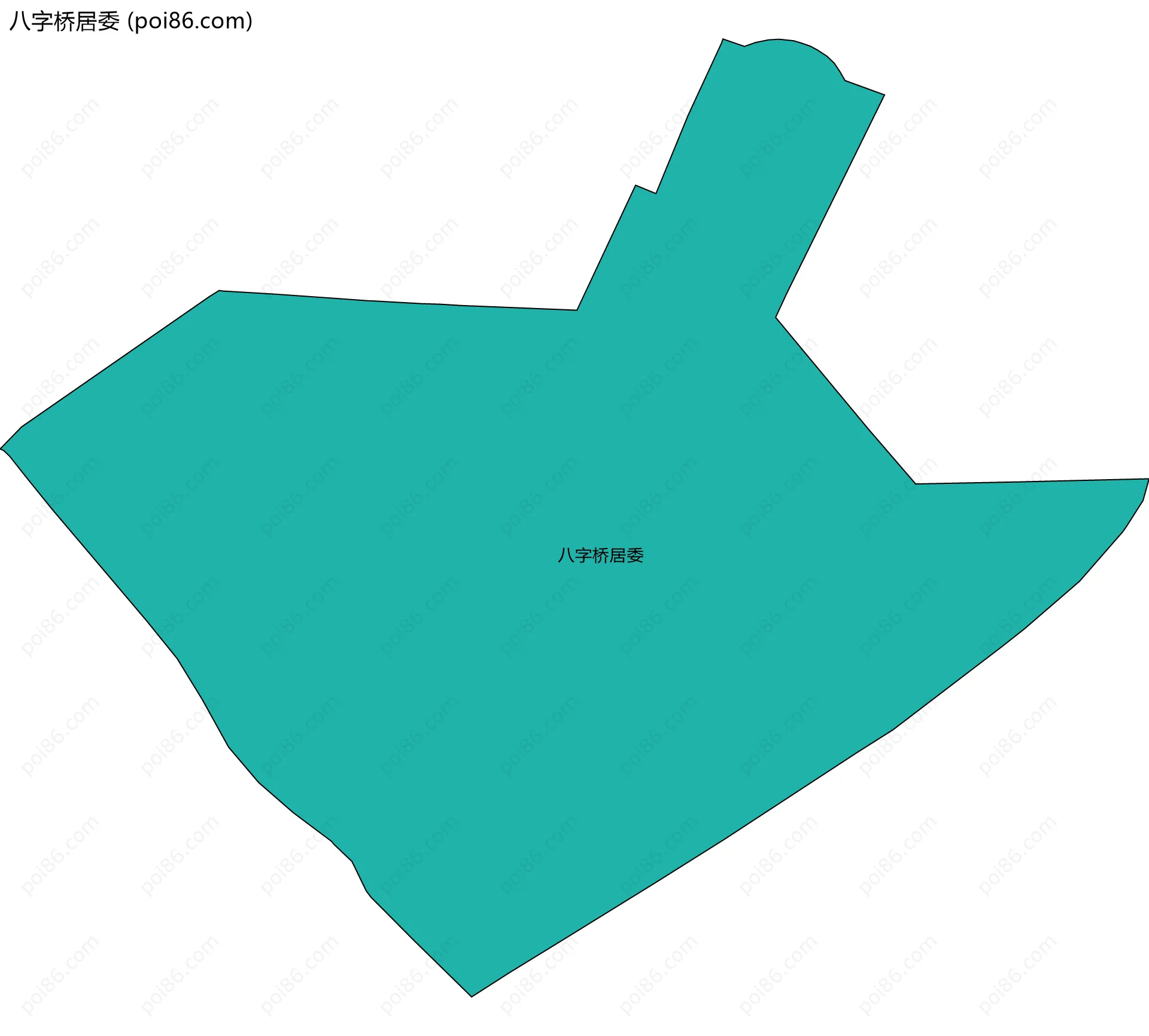 八字桥居委边界地图