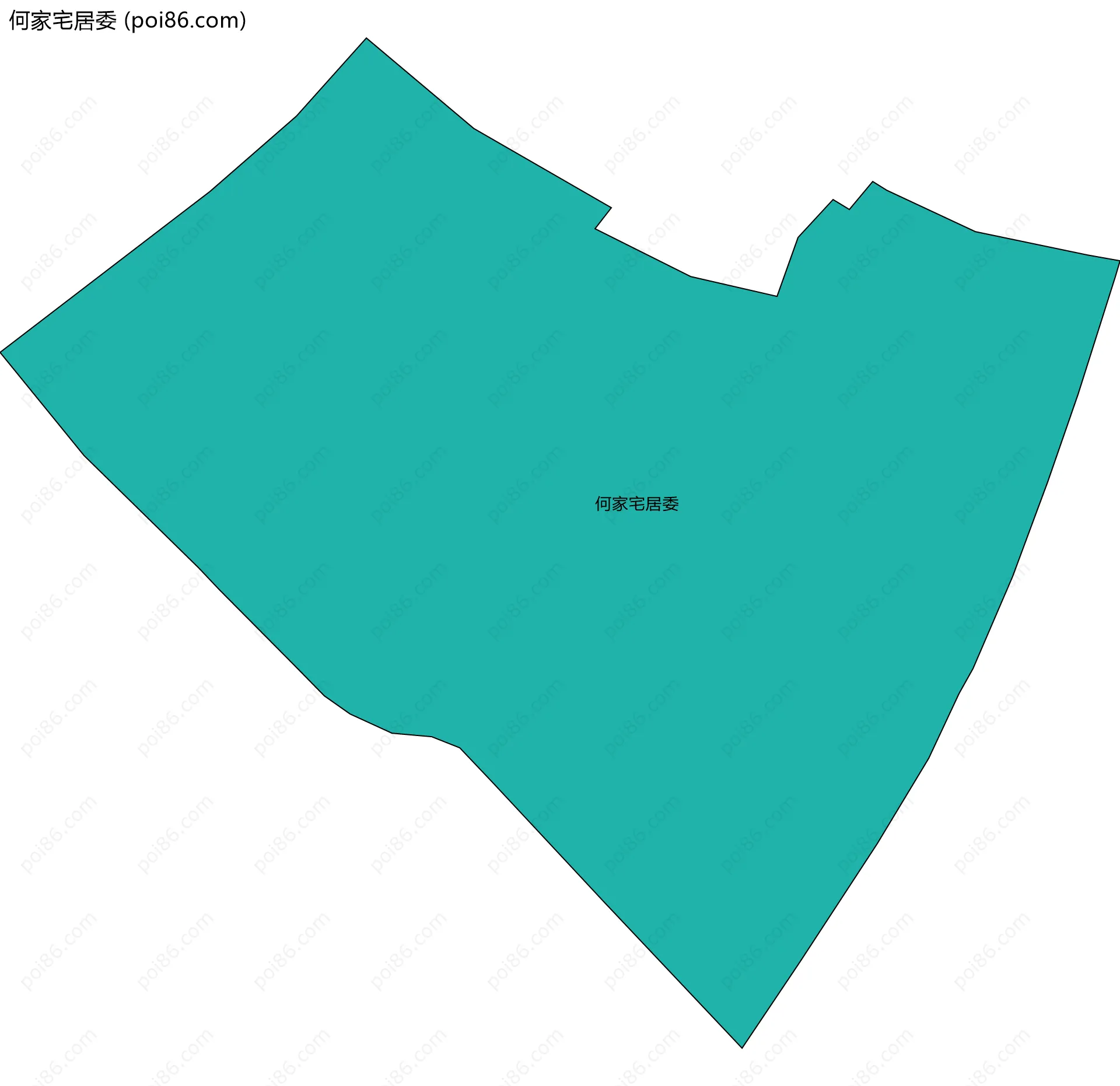 何家宅居委边界地图