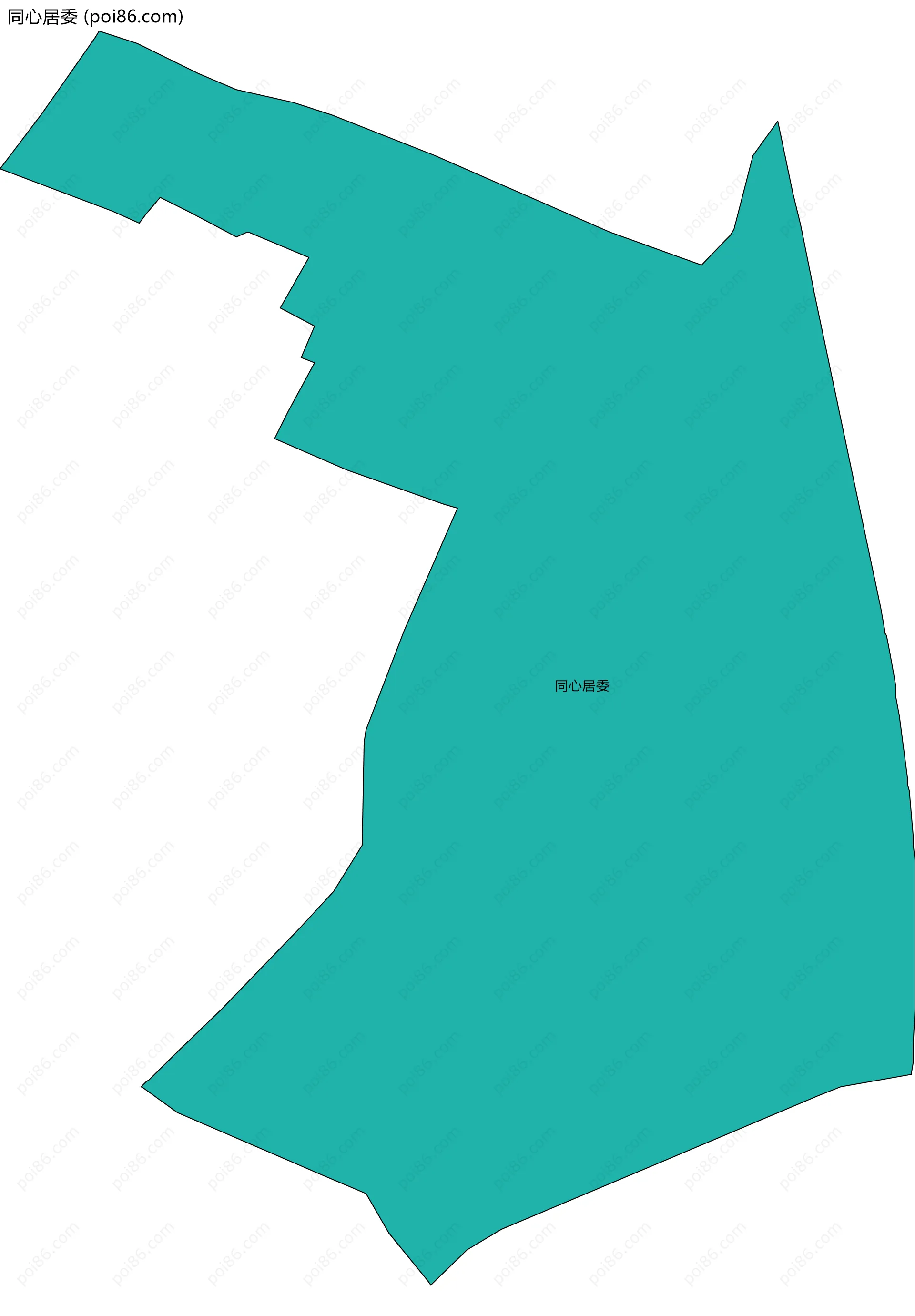 同心居委边界地图