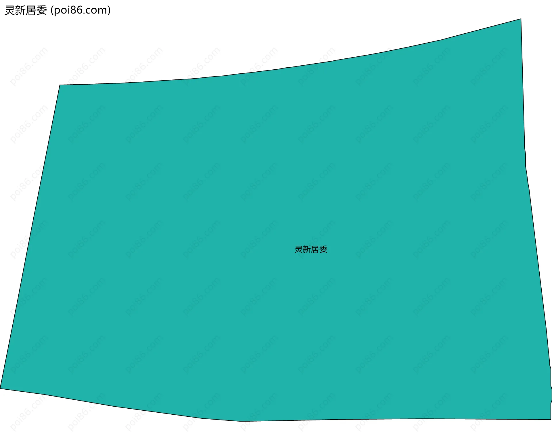灵新居委边界地图