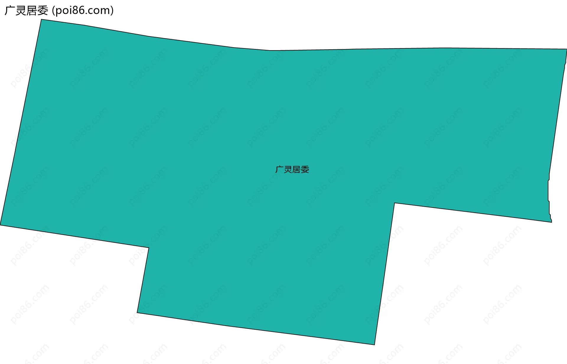 广灵居委边界地图