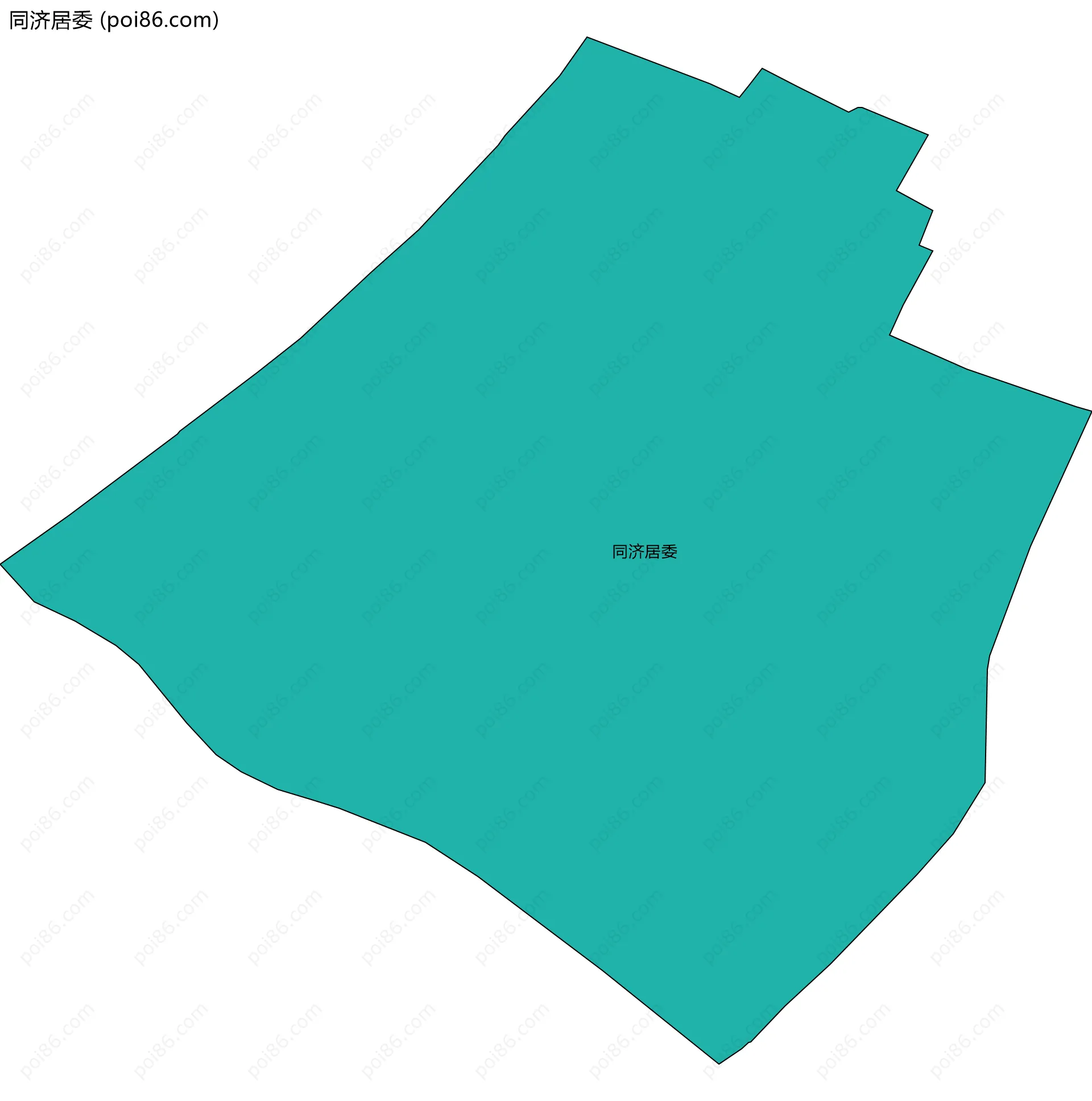 同济居委边界地图