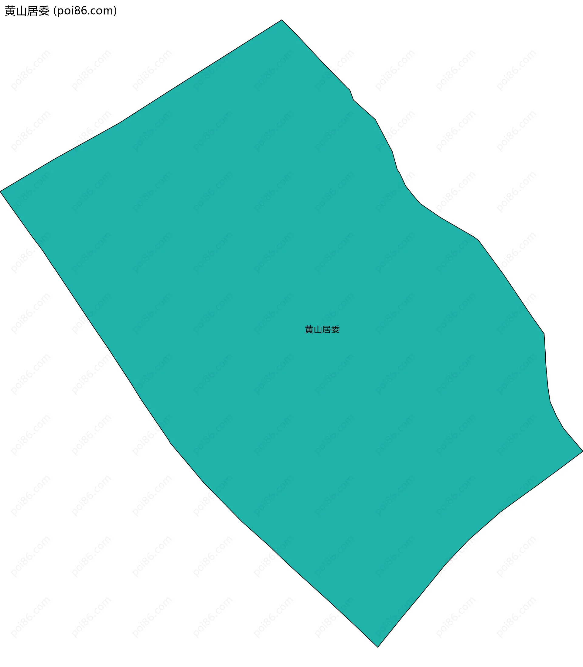 黄山居委边界地图