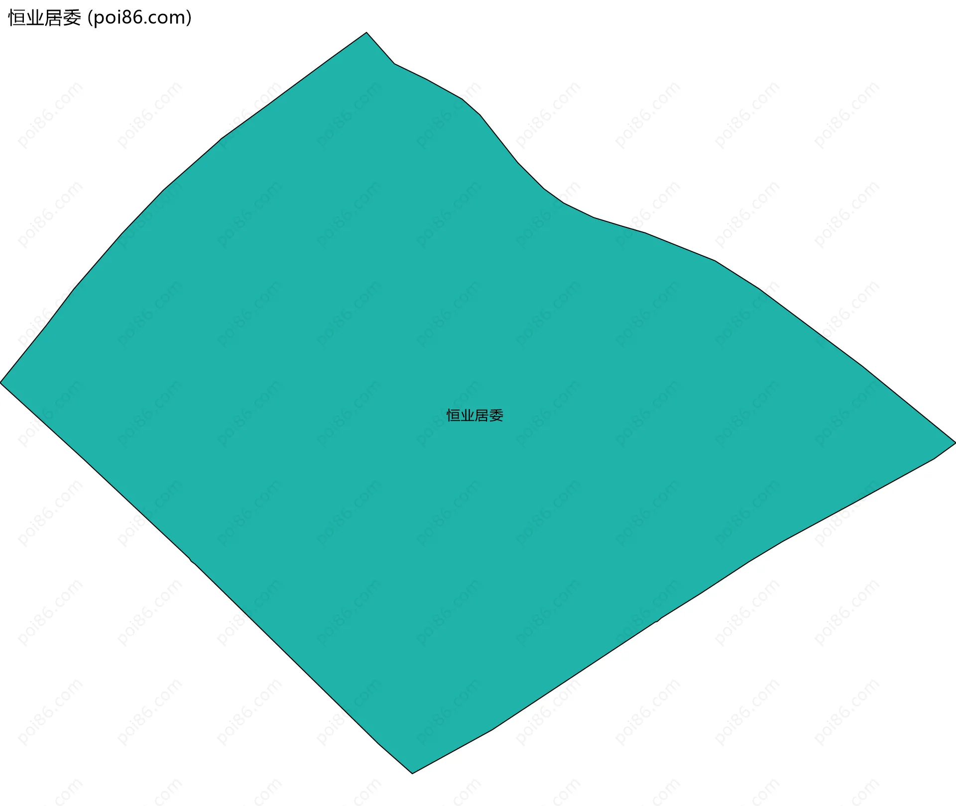 恒业居委边界地图